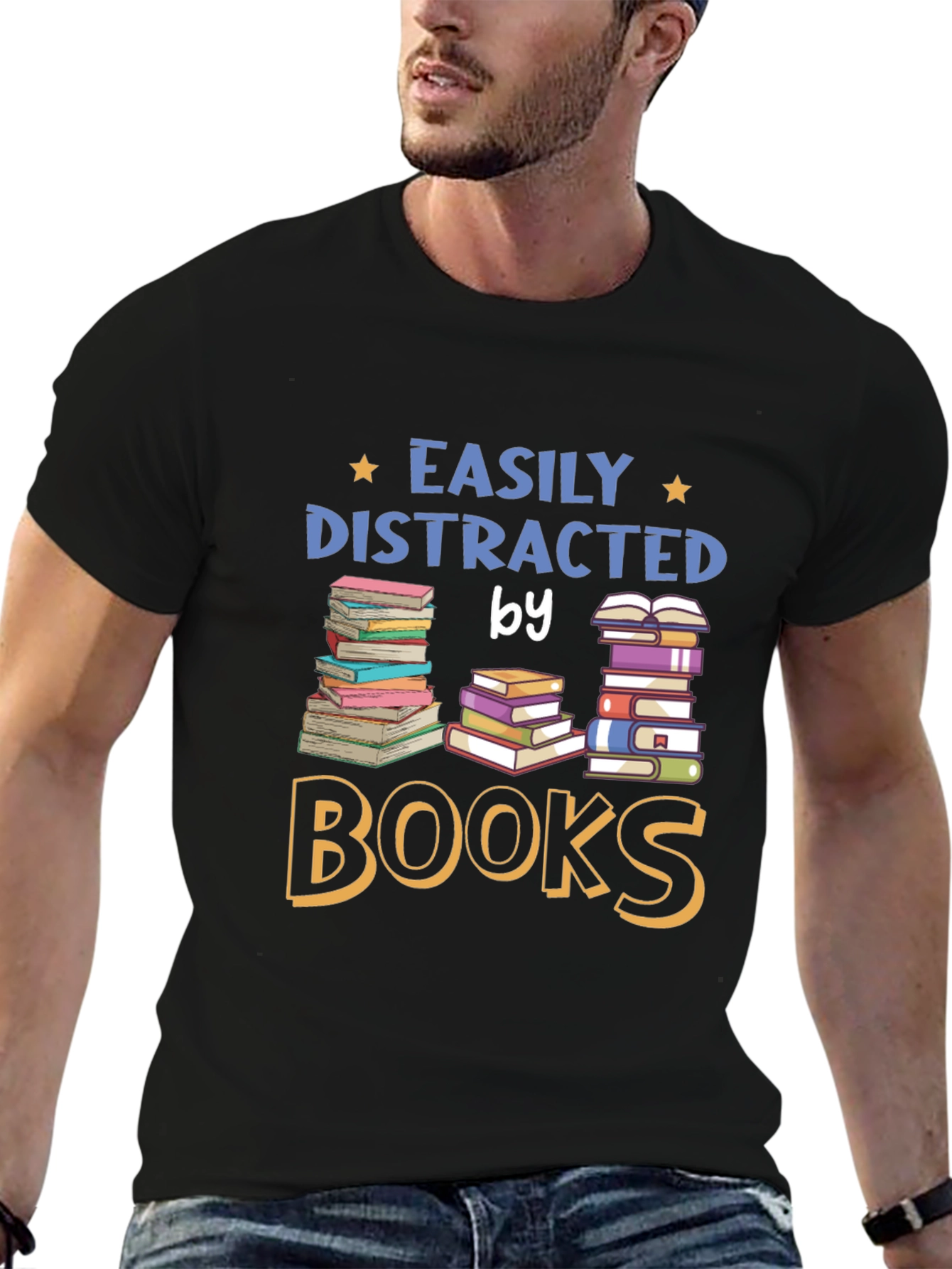 Easily Distracted by Books T-Shirt