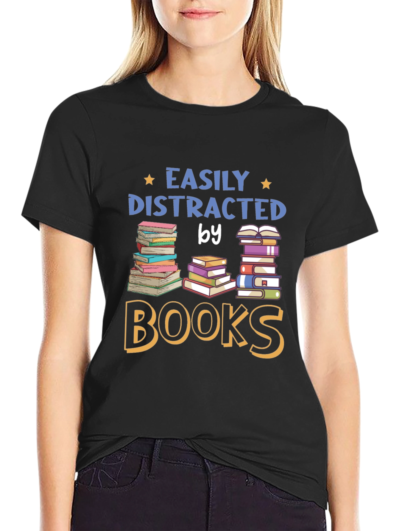 Easily Distracted by Books T-Shirt