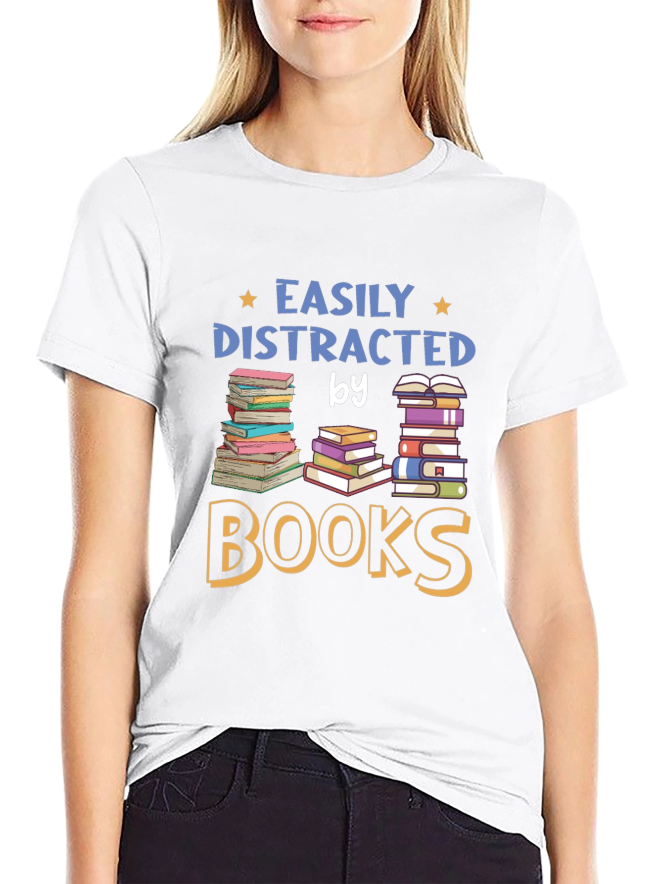 Easily Distracted by Books T-Shirt