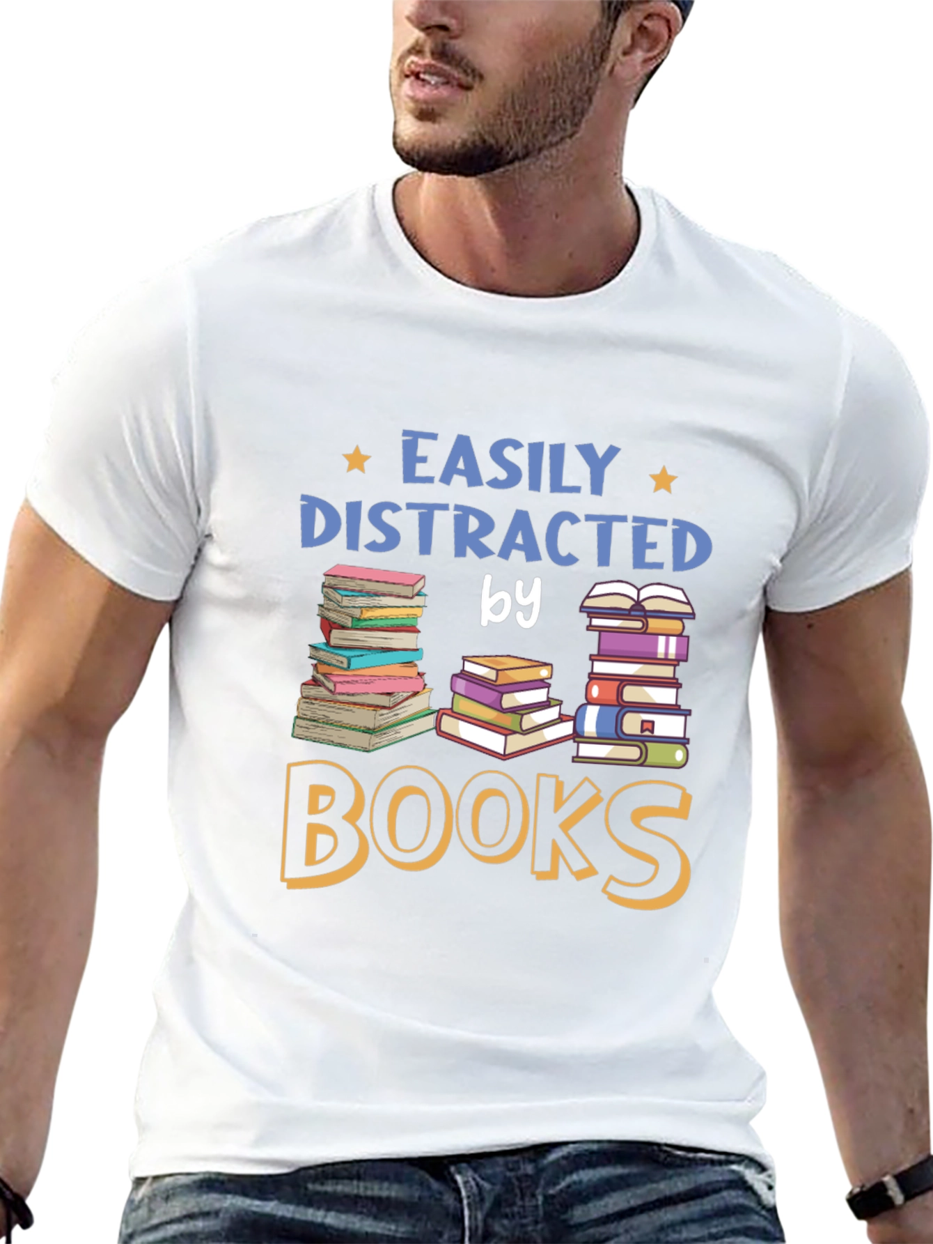 Easily Distracted by Books T-Shirt