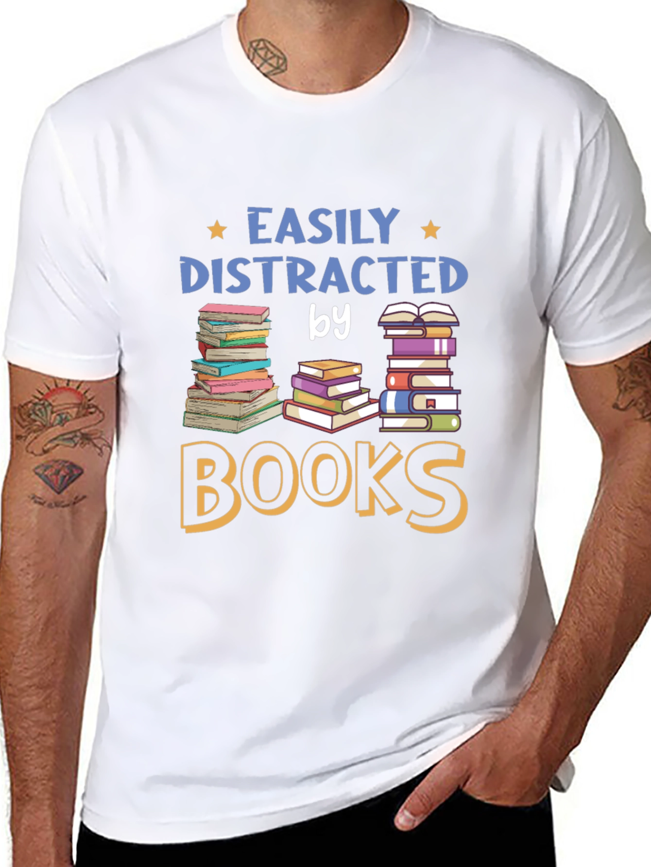 Easily Distracted by Books T-Shirt