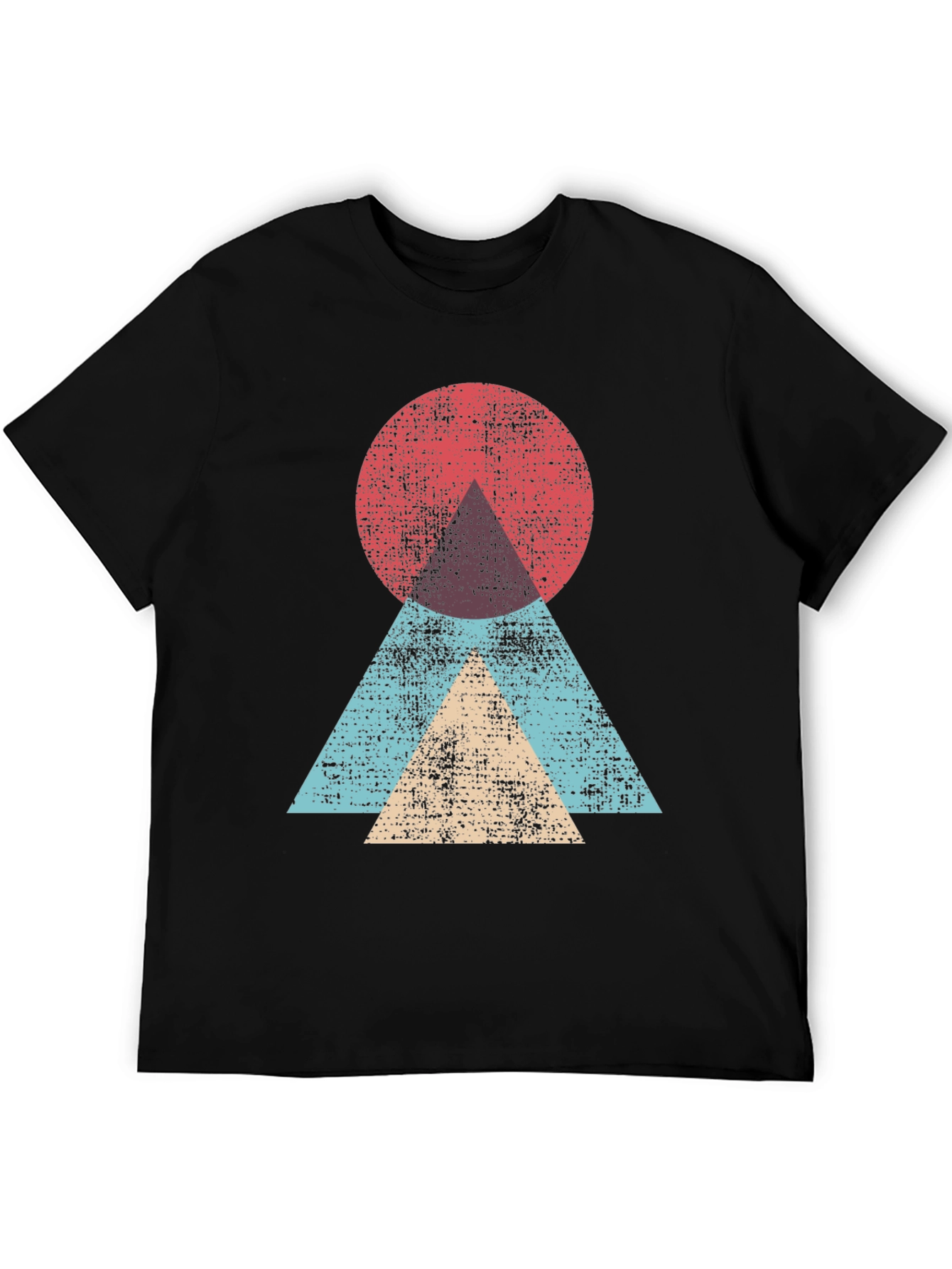 Geometric Graphic Tee - Modern Abstract Design