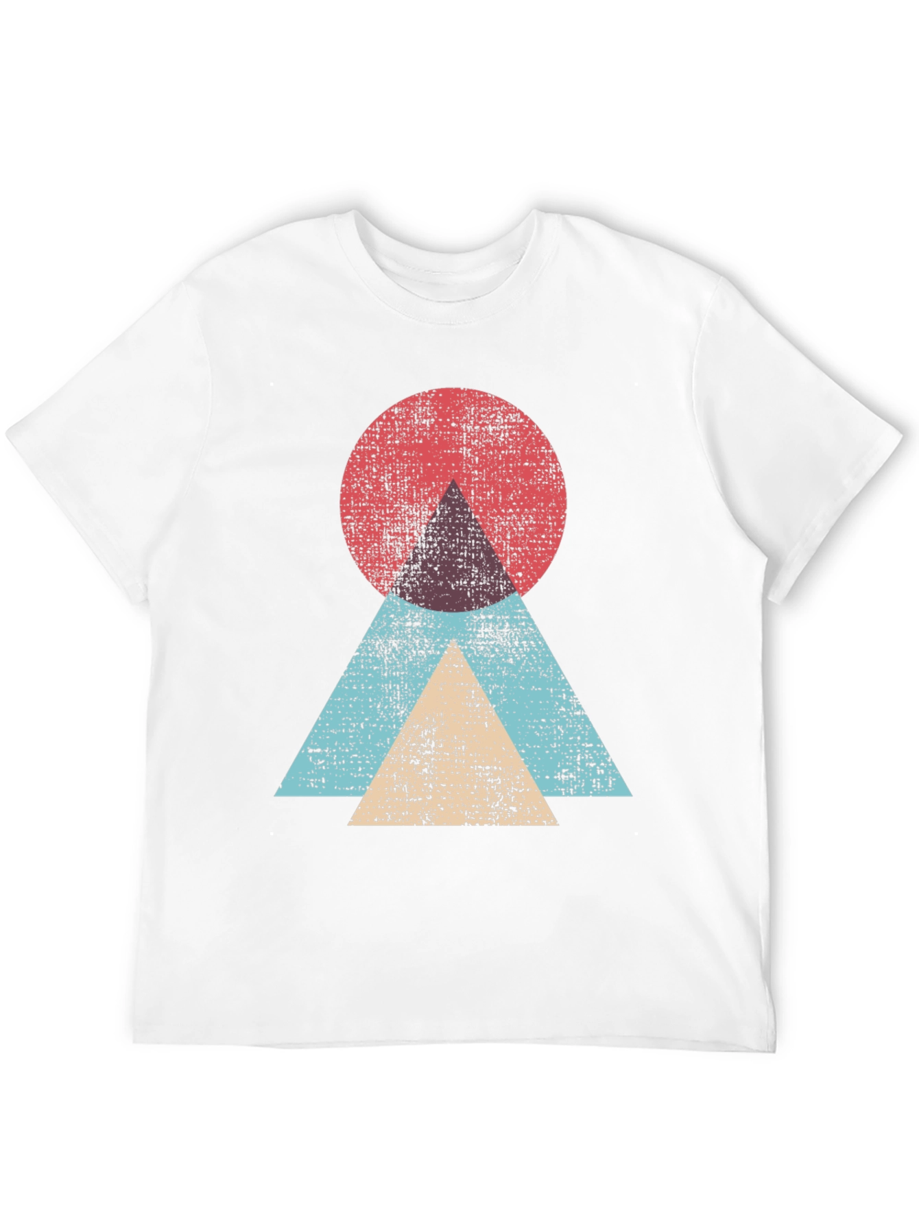 Geometric Graphic Tee - Modern Abstract Design