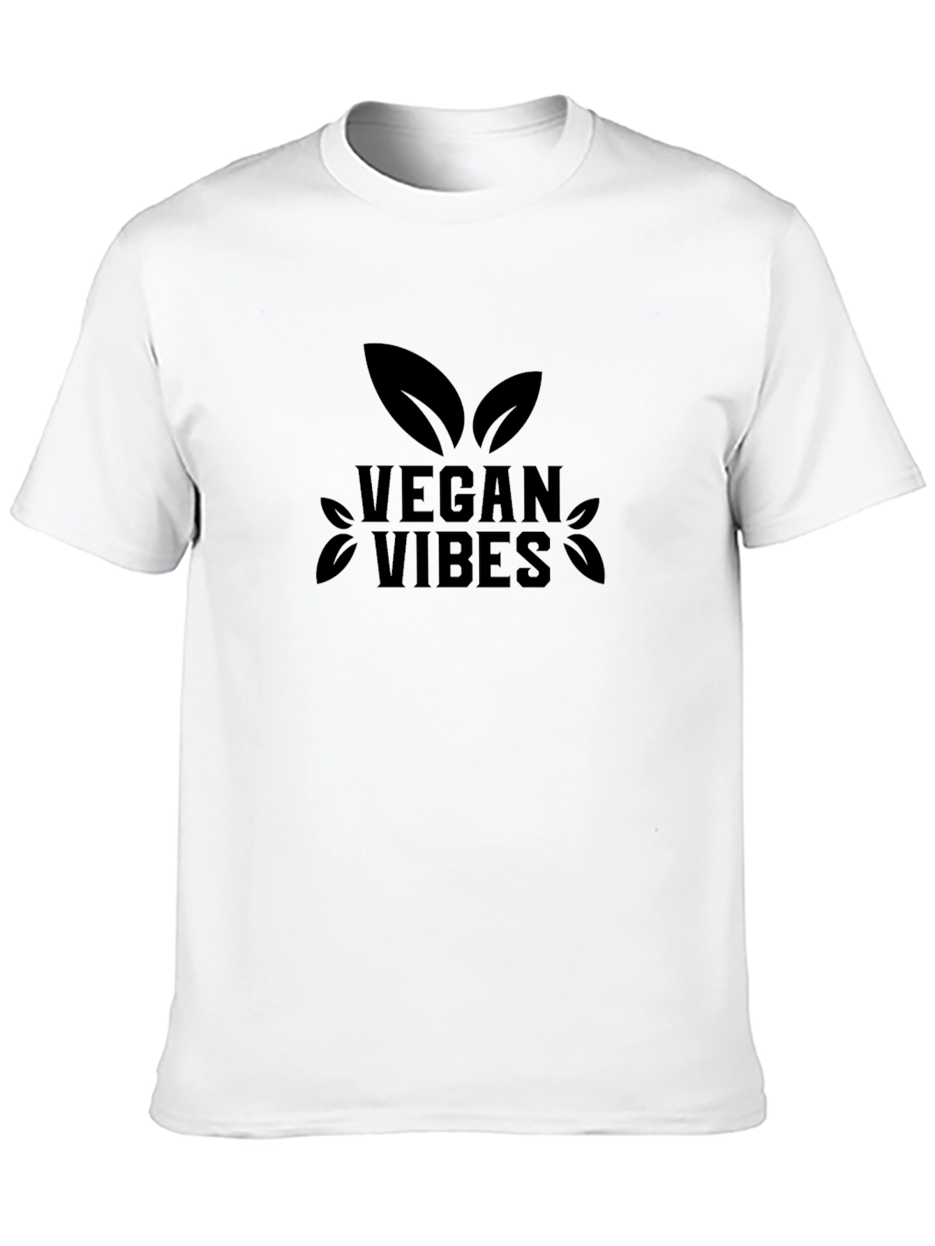 Vegan Vibes Graphic Tee - Black