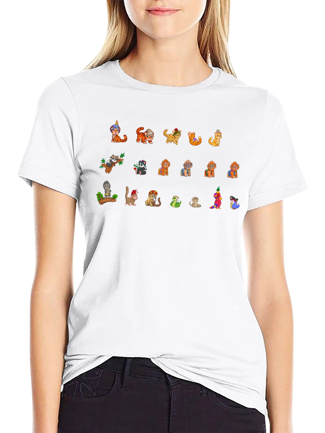 Novelty Animal Cartoon Graphic Tee