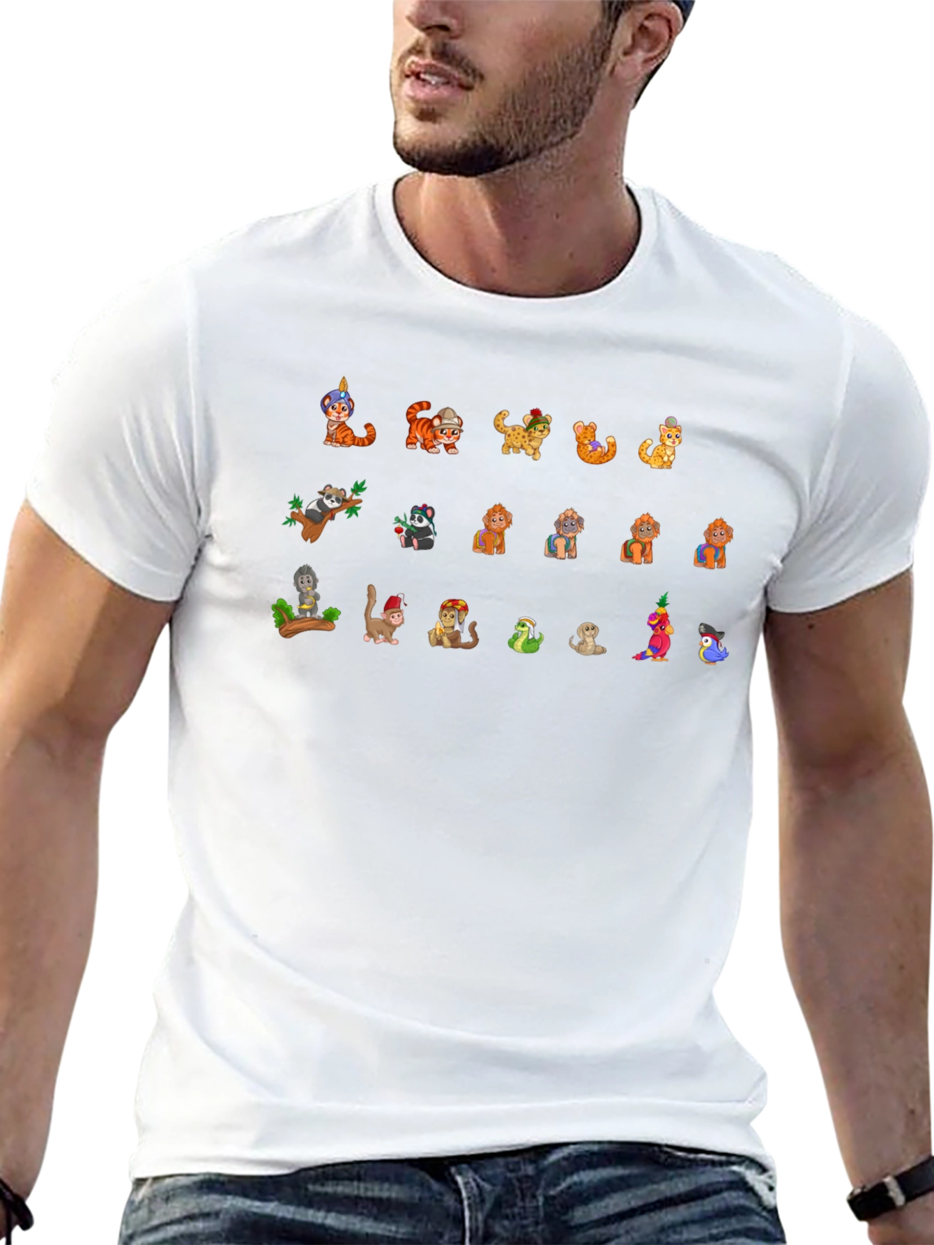 Novelty Animal Cartoon Graphic Tee