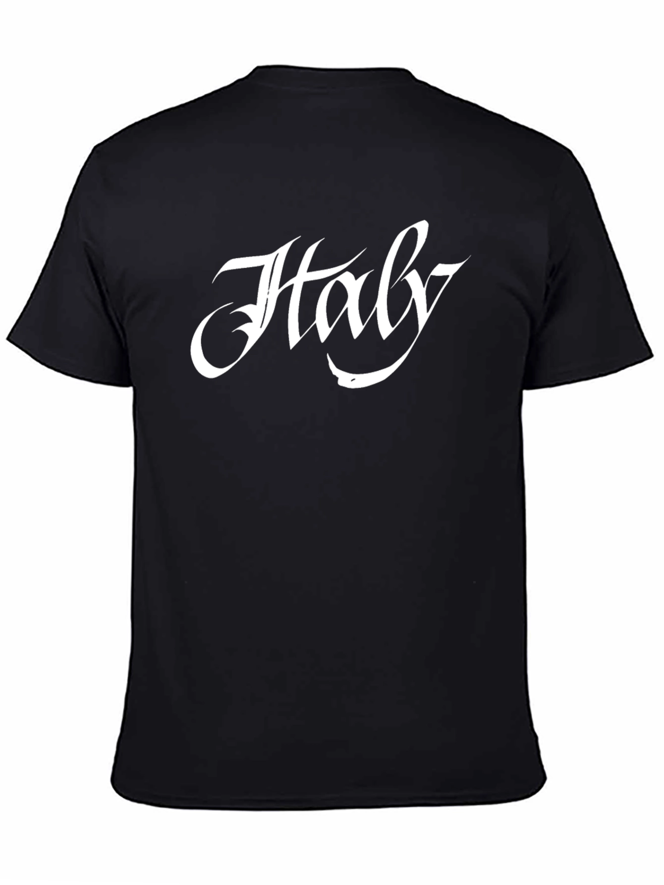 Italy Graphic Print Black T-Shirt