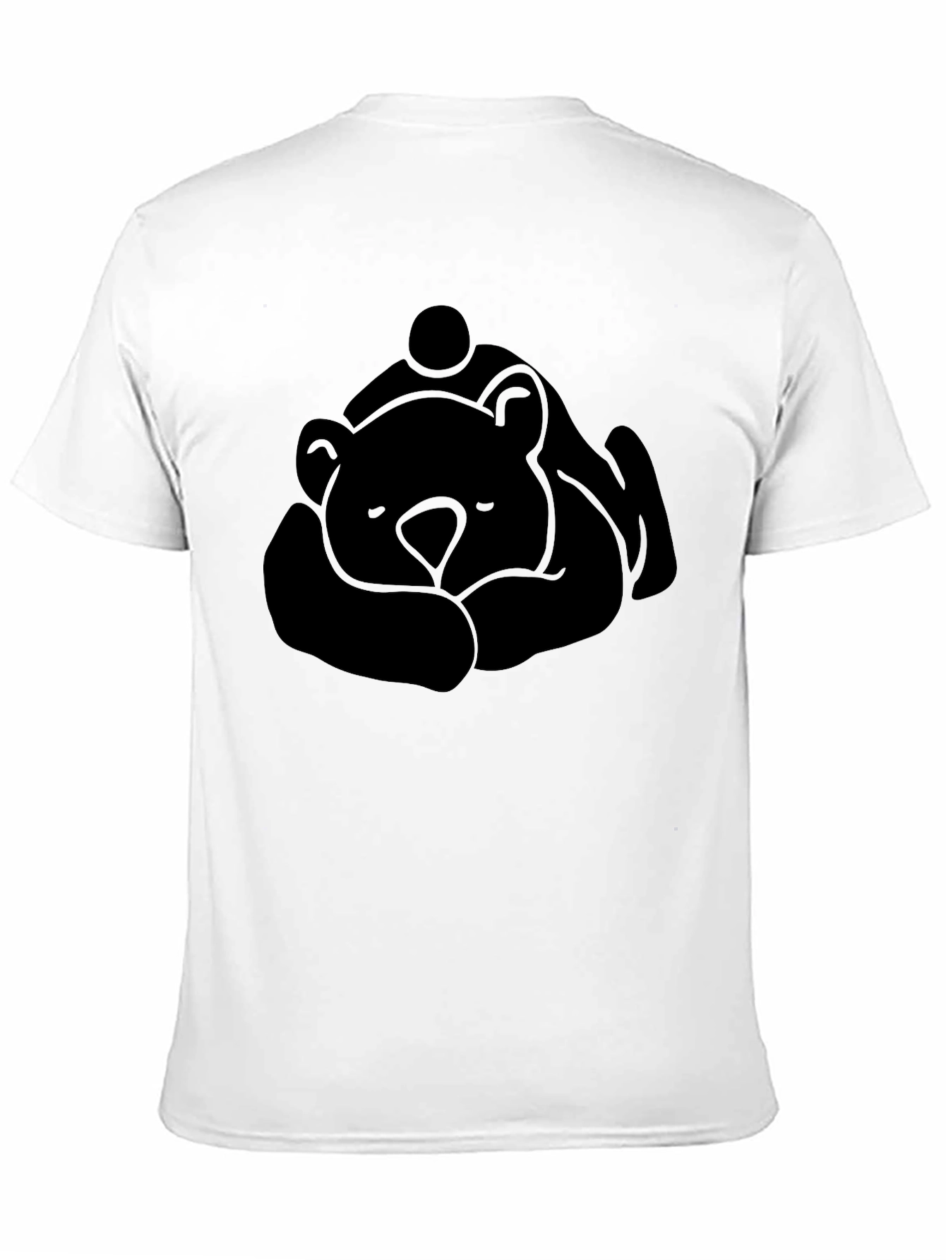 Bear Hug Graphic Black T-Shirt