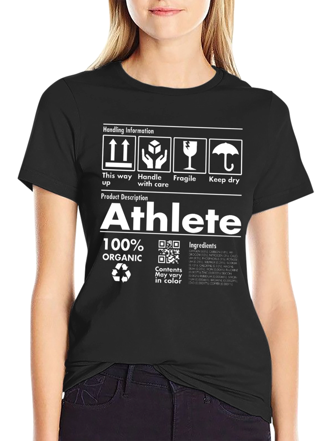 Athlete Organic T-Shirt - Novelty Graphic Tee