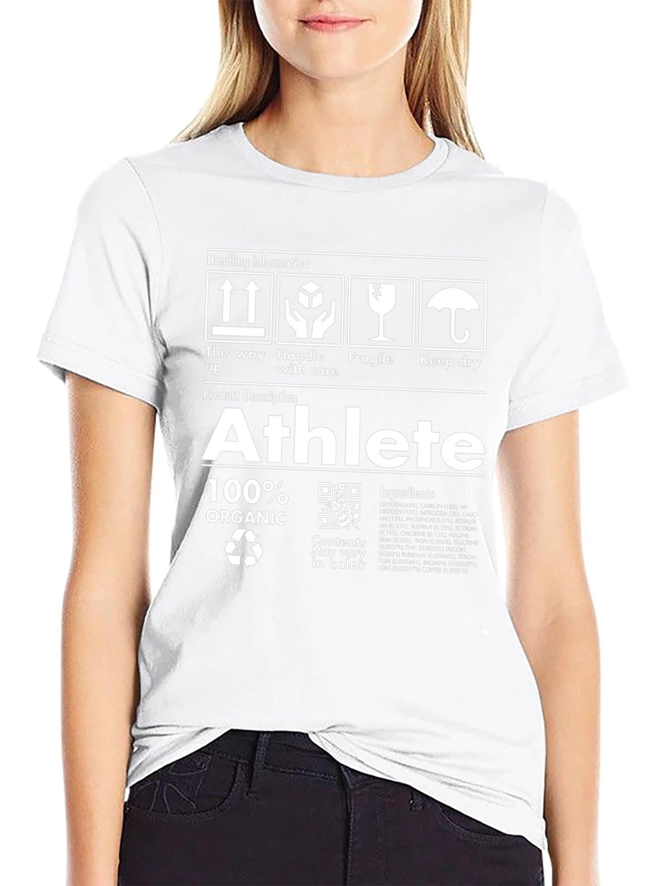 Athlete Organic T-Shirt - Novelty Graphic Tee