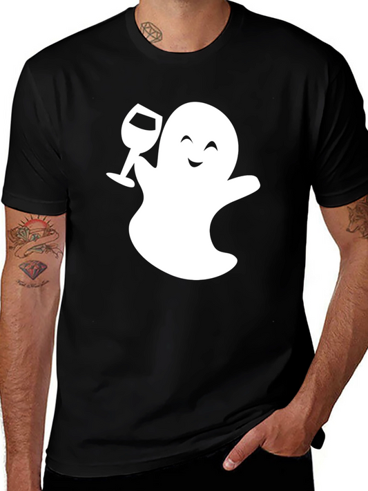 Boozy Ghost T-Shirt - Fun Halloween Tee