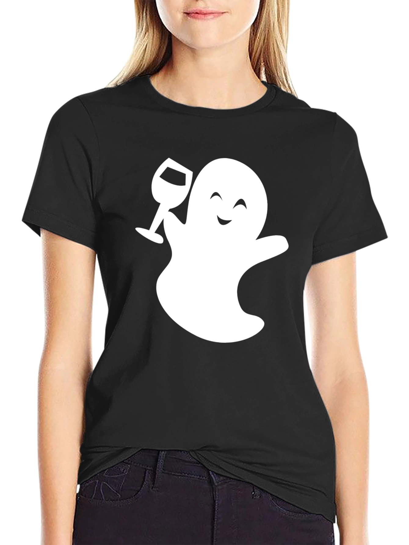 Boozy Ghost T-Shirt - Fun Halloween Tee