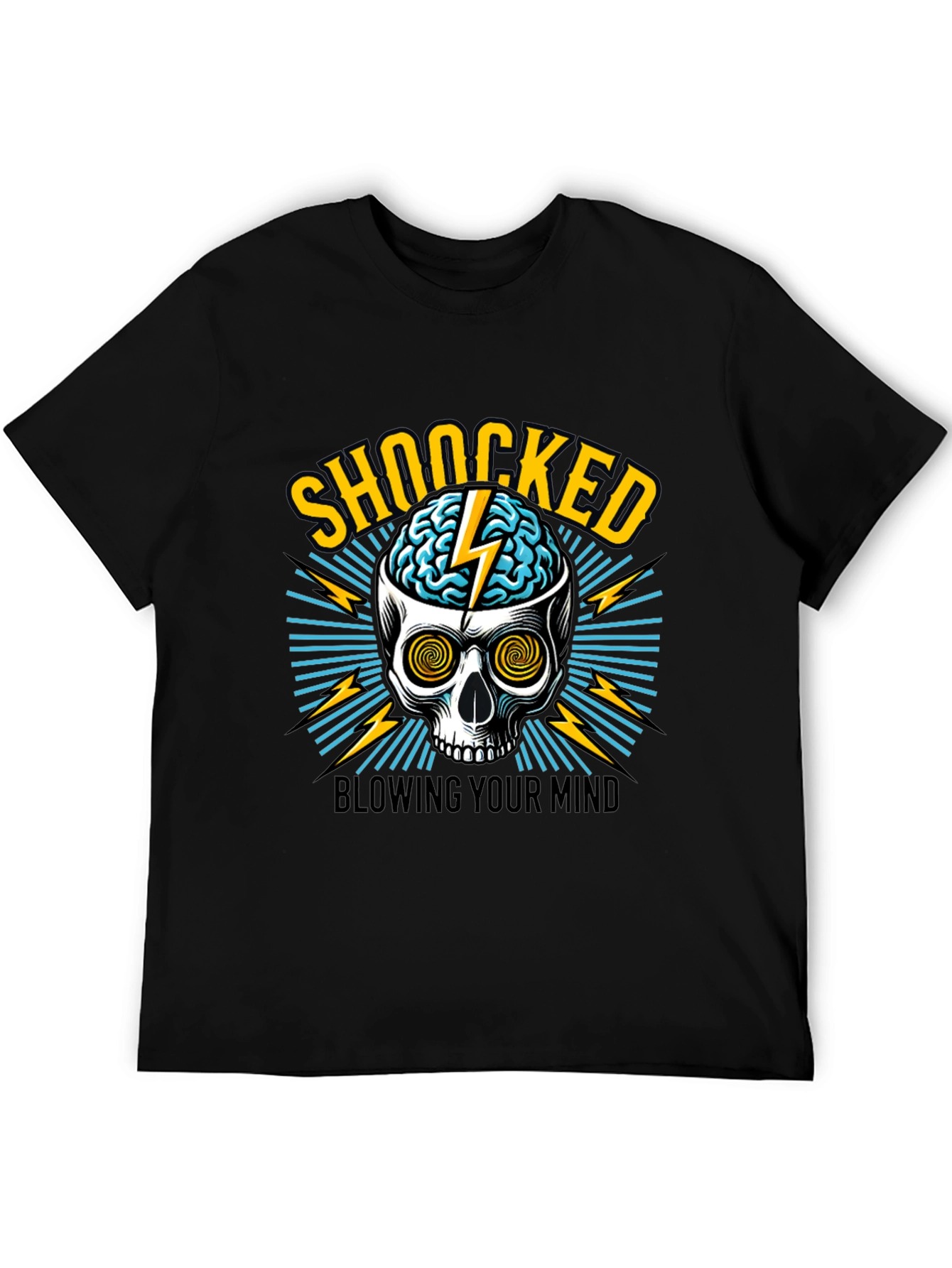 Shocked Skull Graphic Tee - Blow Your Mind!