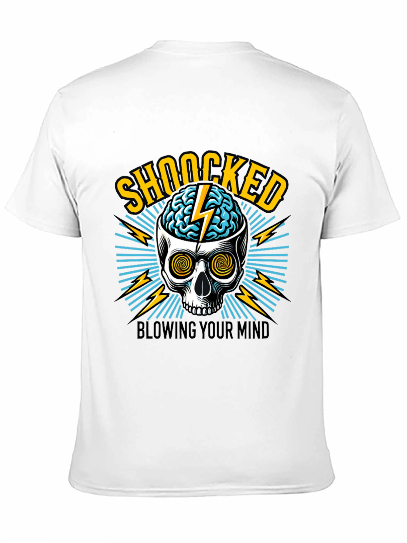 Shocked Skull Graphic Tee - Blow Your Mind!