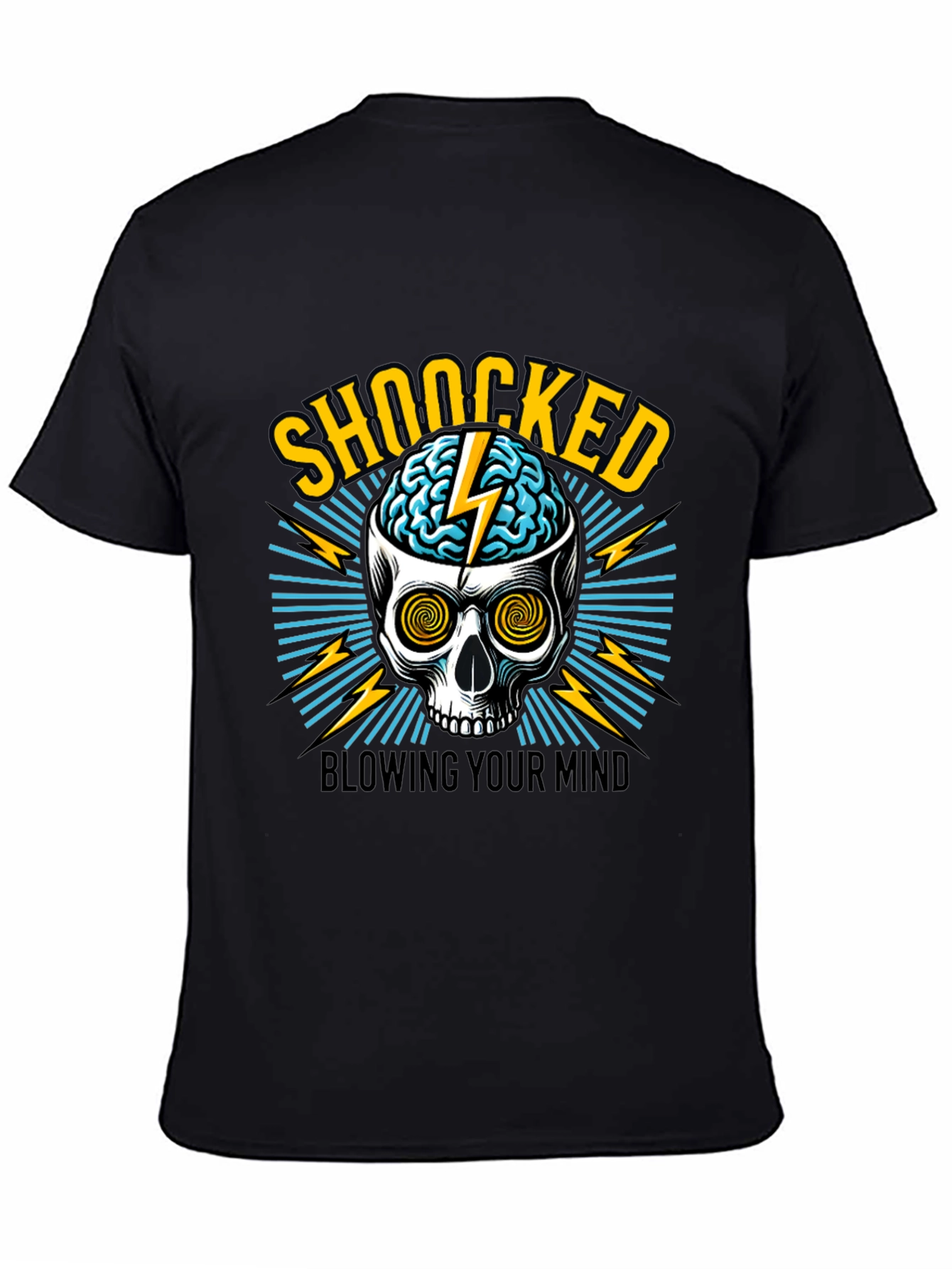 Shocked Skull Graphic Tee - Blow Your Mind!