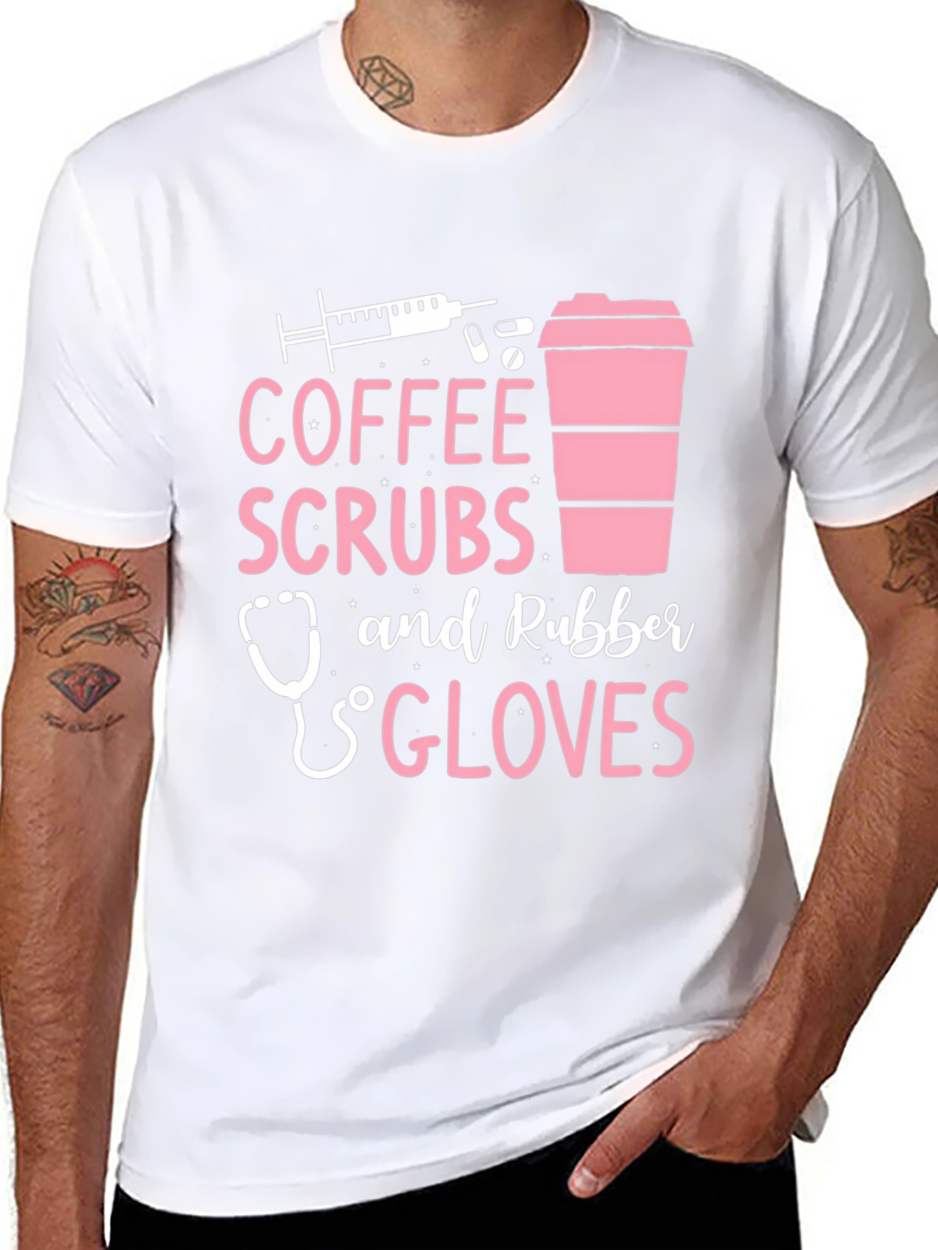 Coffee Scrubs & Rubber Gloves Graphic Tee