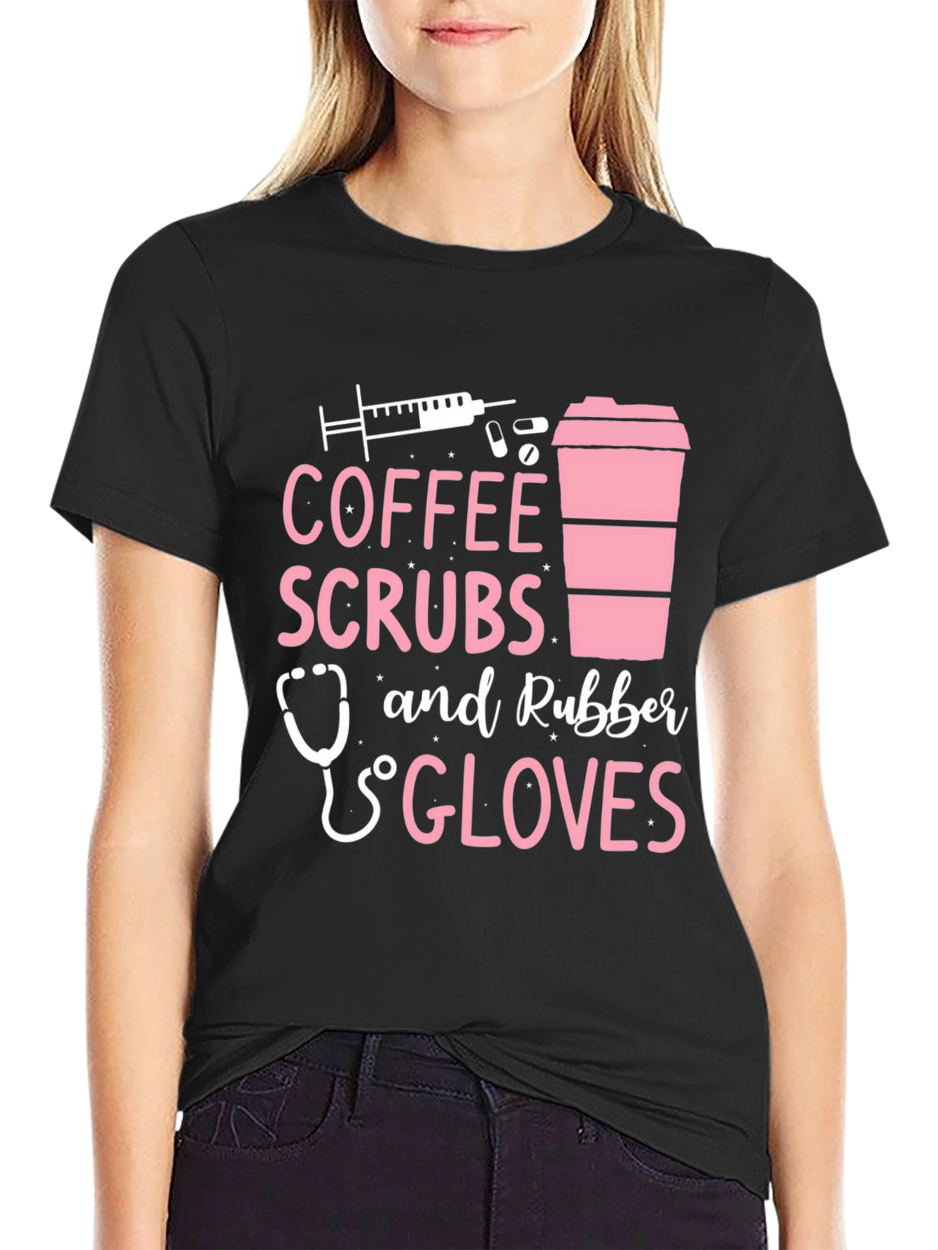 Coffee Scrubs & Rubber Gloves Graphic Tee
