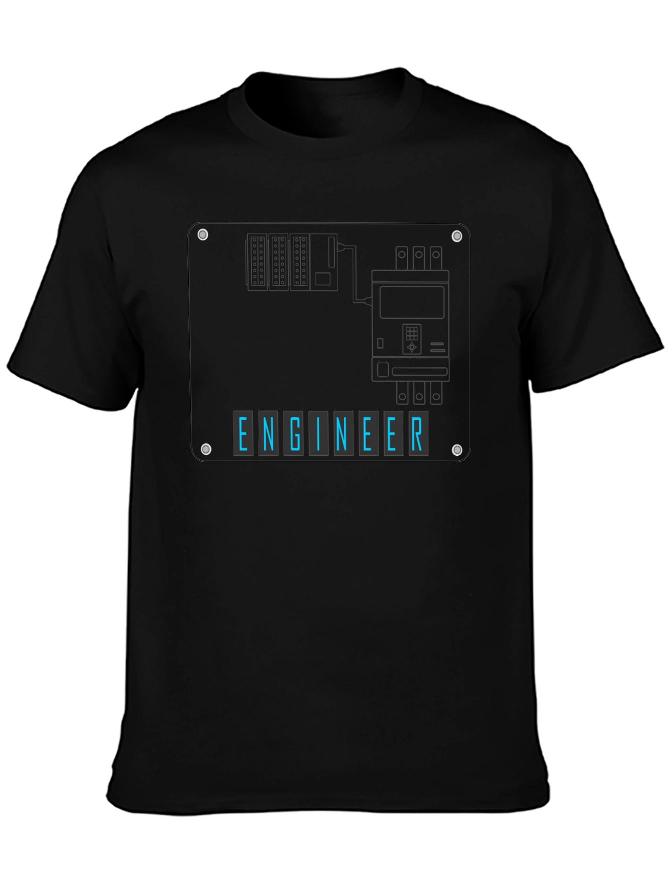 Engineer Schematic Graphic T-Shirt