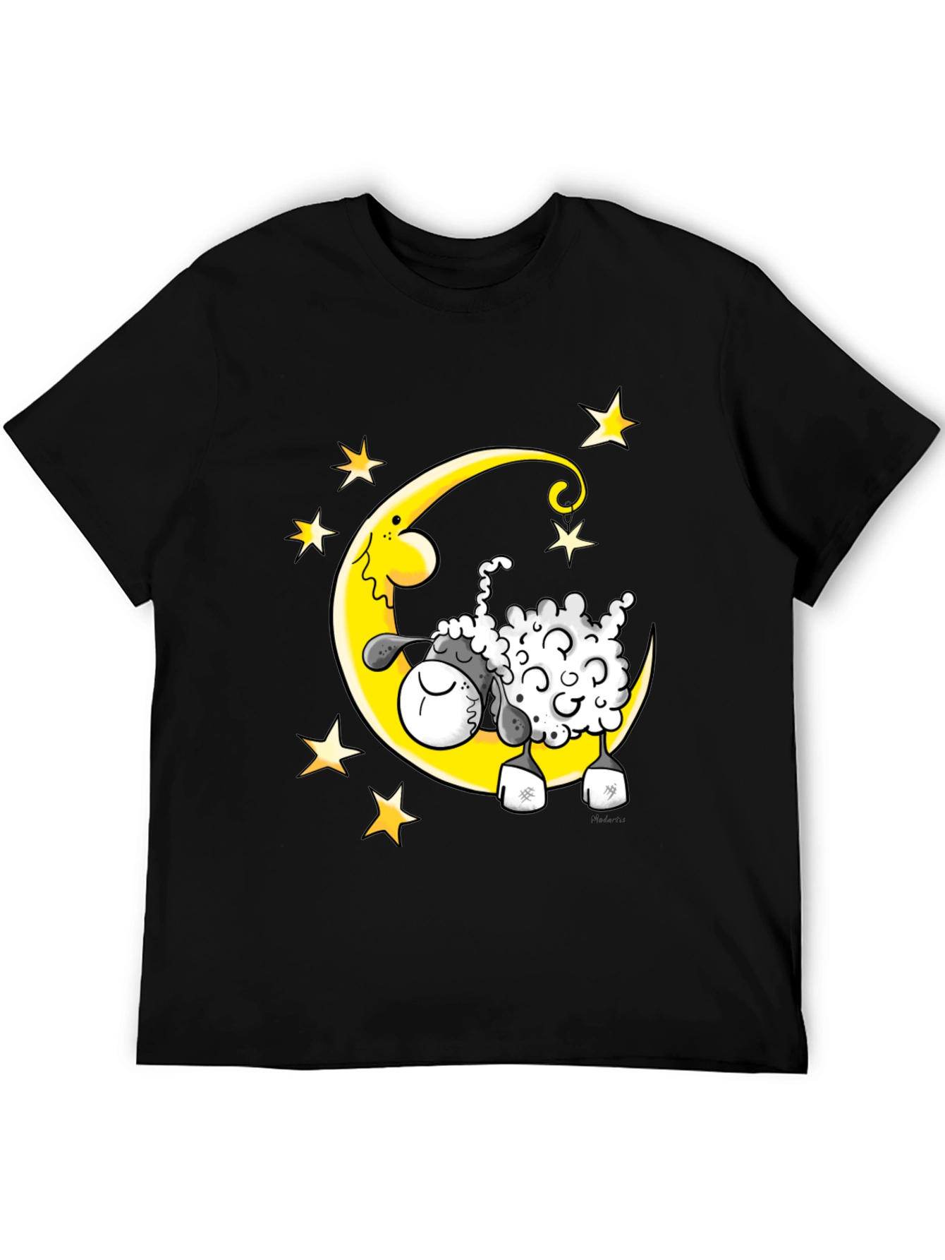 Dreamy Sheep T-Shirt - Moon and Stars Graphic Tee
