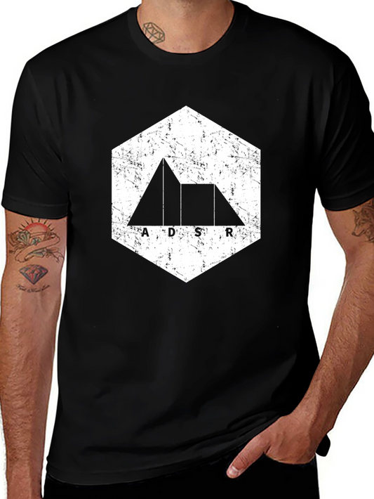 ADSR Hexagon Graphic Tee - Black Unisex T-Shirt
