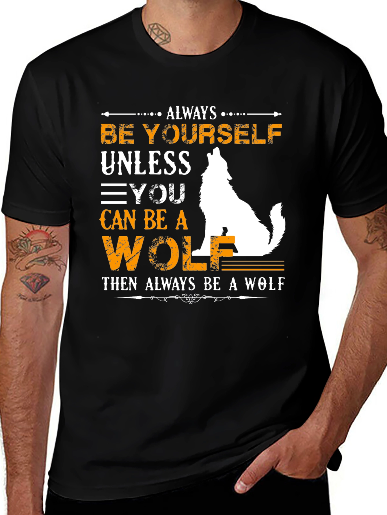 Always Be Yourself Wolf Graphic Tee