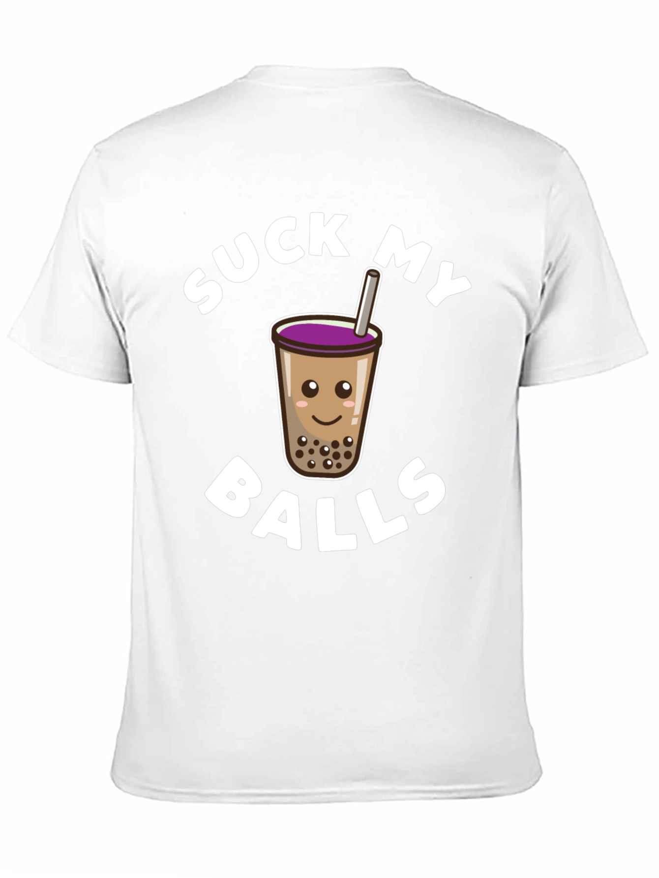 Suck My Balls Boba Tea Graphic T-Shirt
