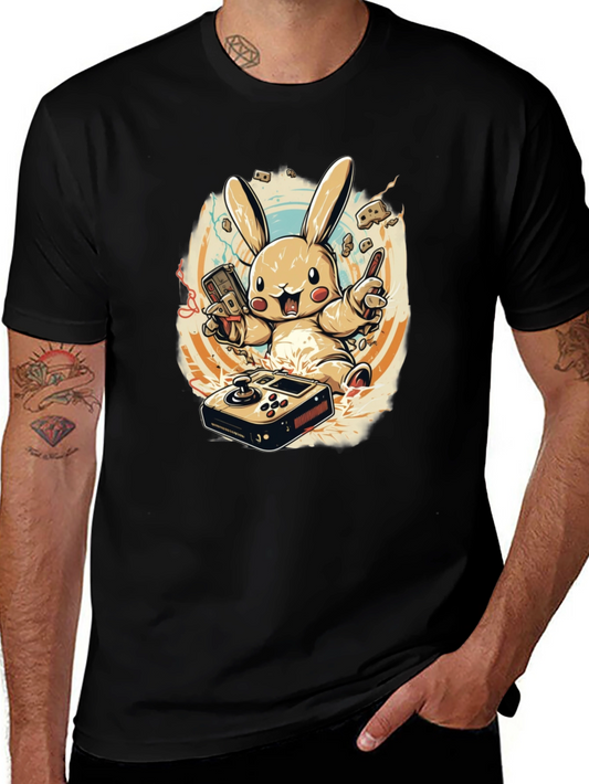 Gaming Bunny Graphic T-Shirt