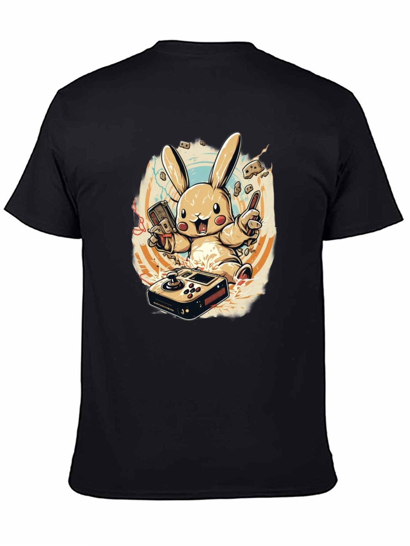 Gaming Bunny Graphic T-Shirt
