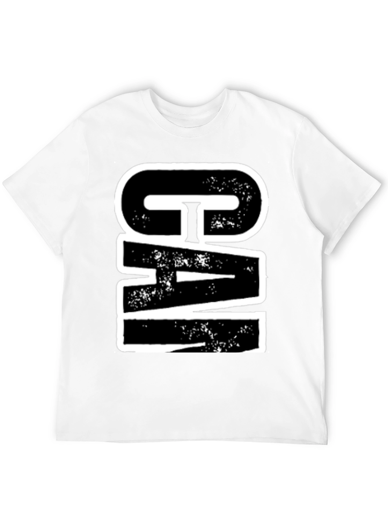 Bold Graphic Tee - CIA Print - Black Cotton