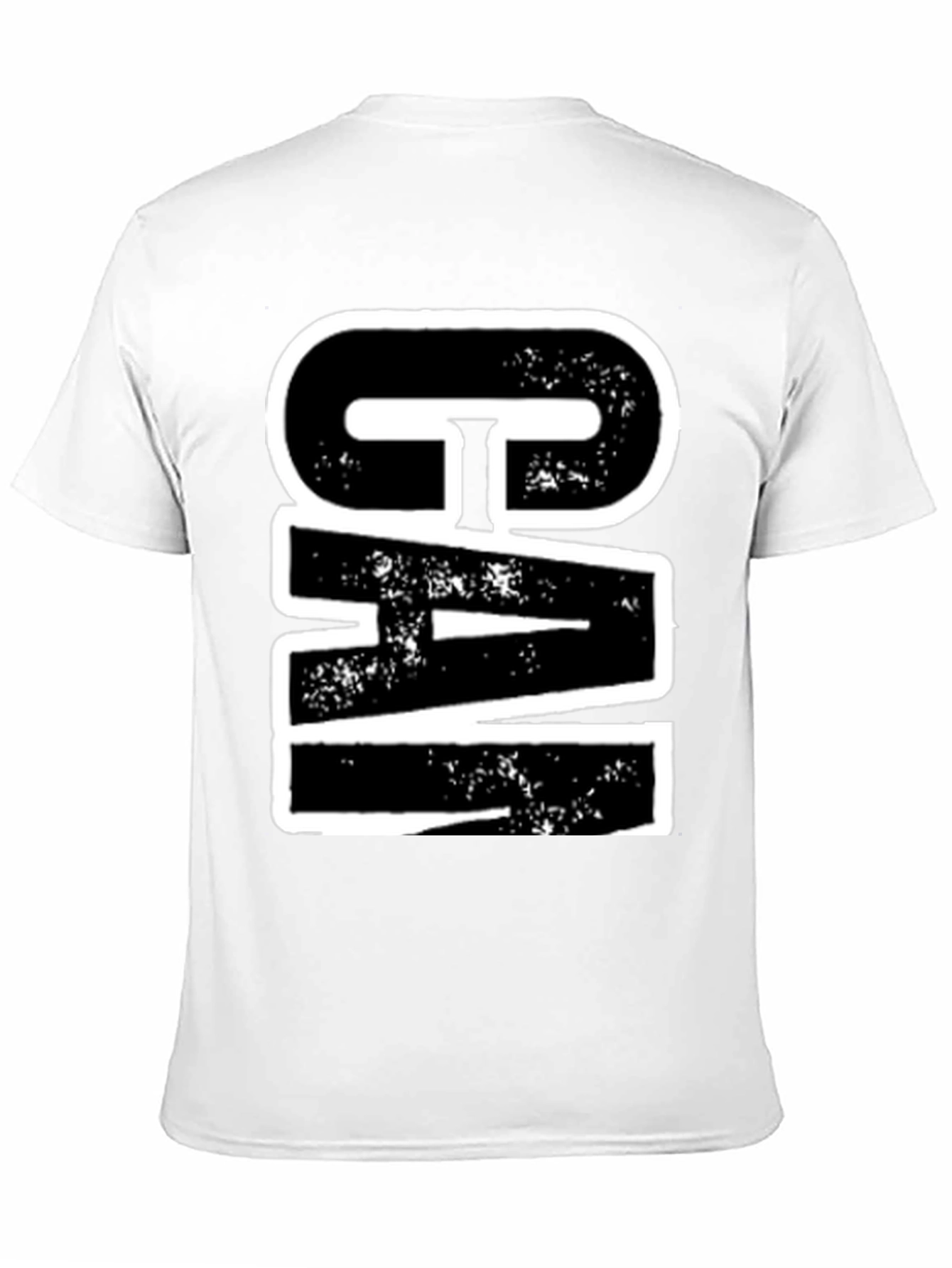 Bold Graphic Tee - CIA Print - Black Cotton