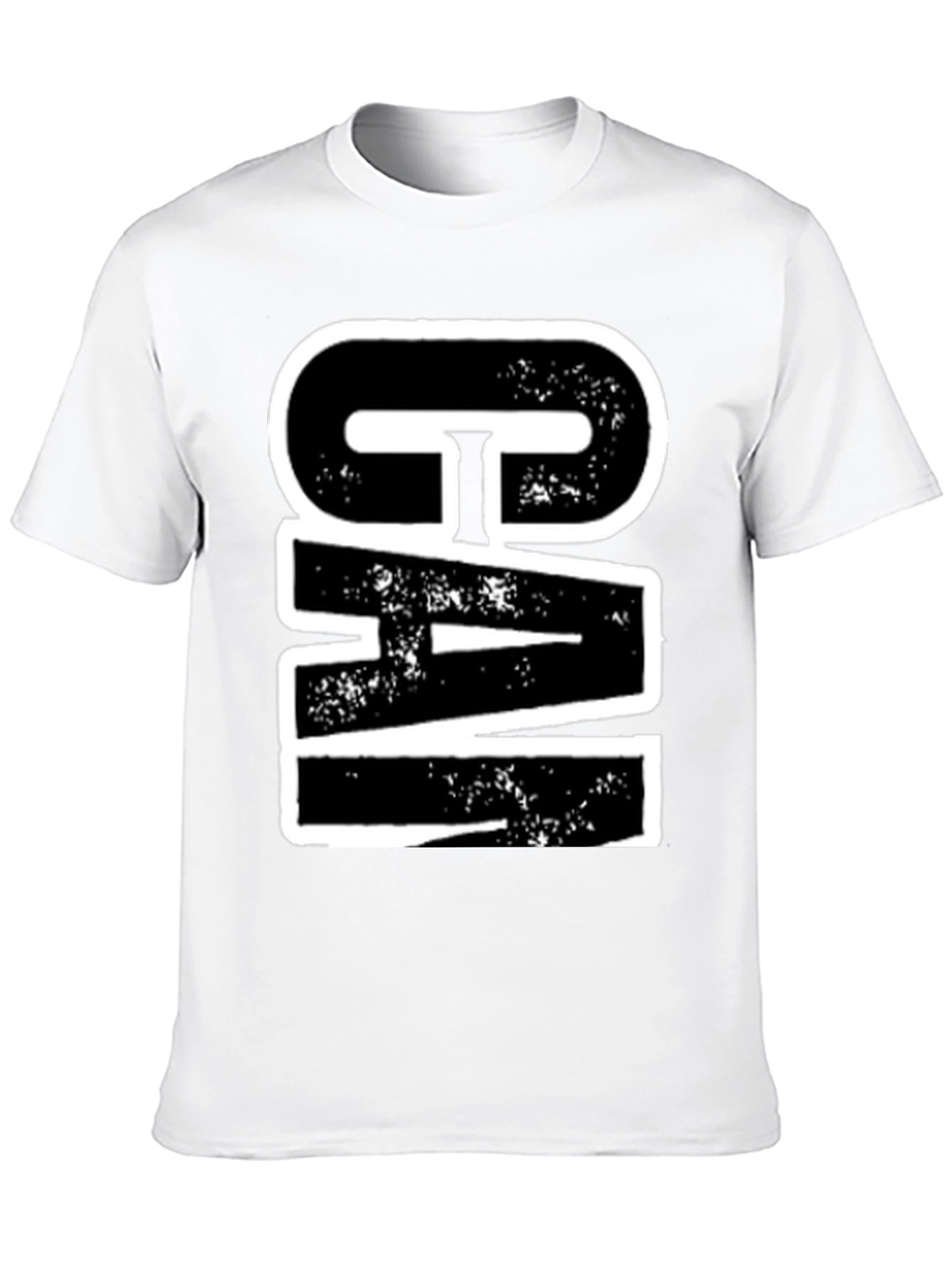 Bold Graphic Tee - CIA Print - Black Cotton
