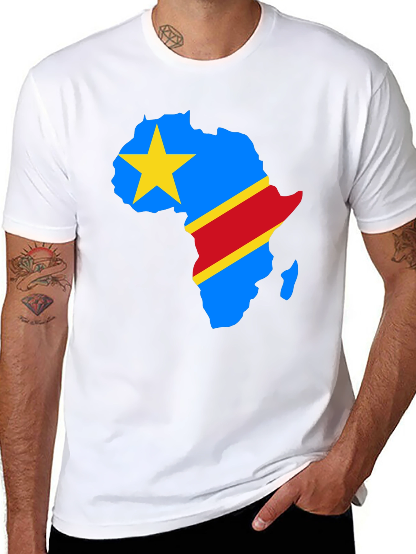 Democratic Republic of Congo Flag Africa T-Shirt