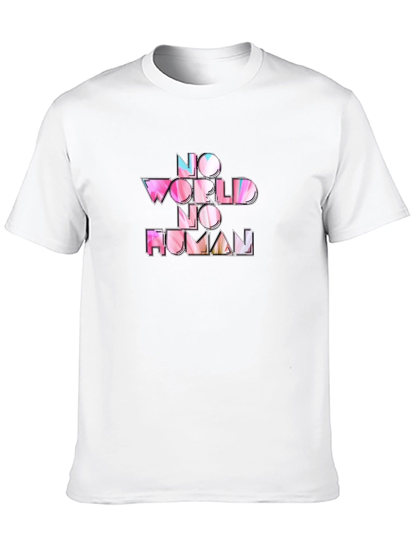 No World No Human Black T-Shirt