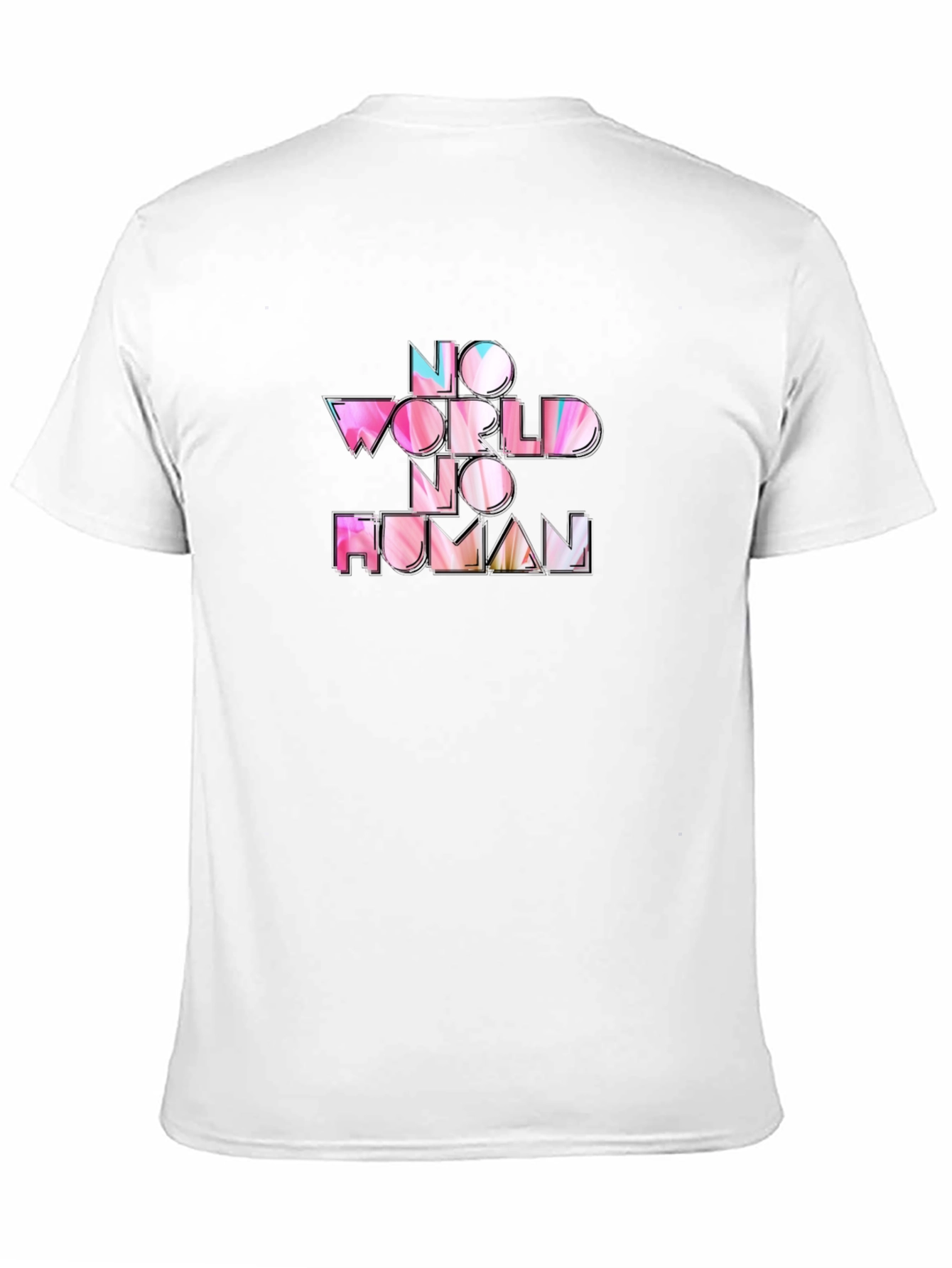 No World No Human Black T-Shirt