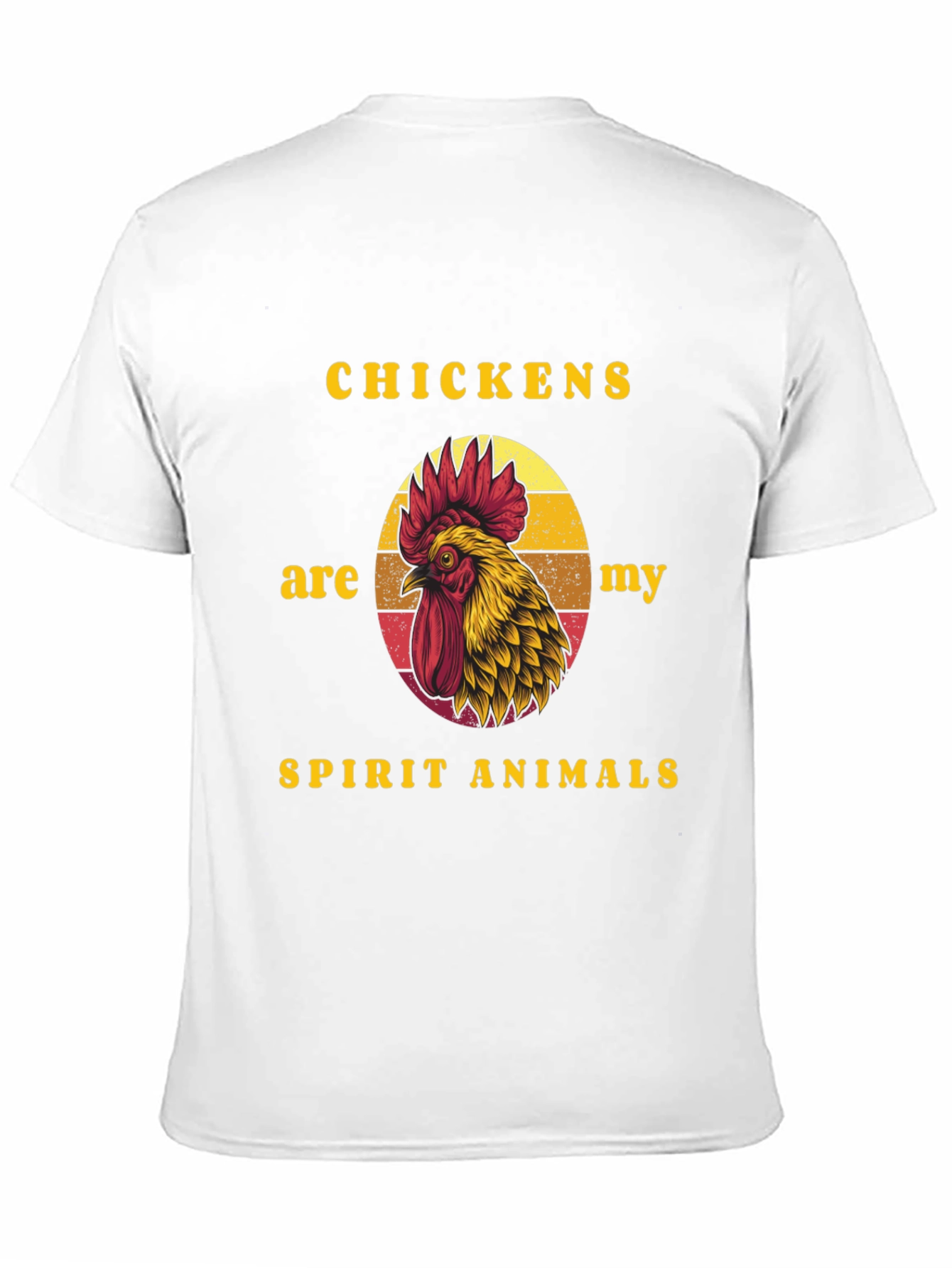 Chicken Spirit Animal Graphic Tee - Black