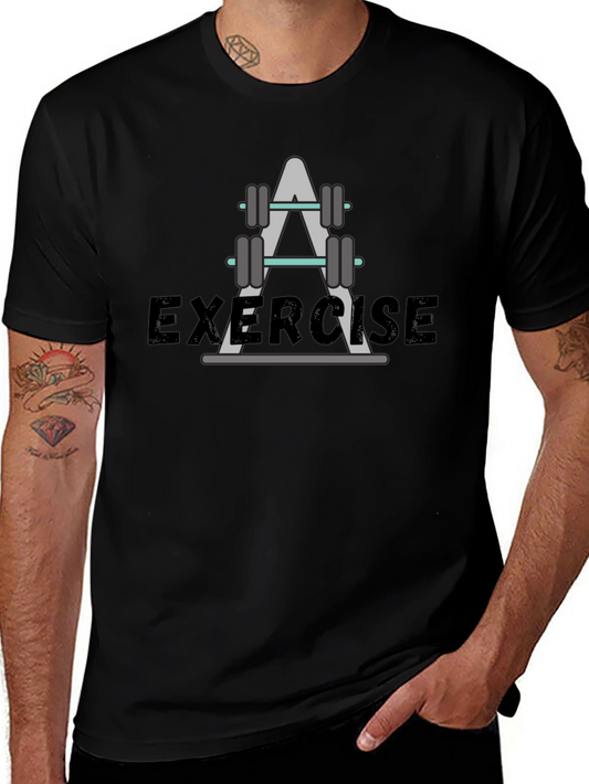 Exercise Graphic T-Shirt - Fitness Apparel
