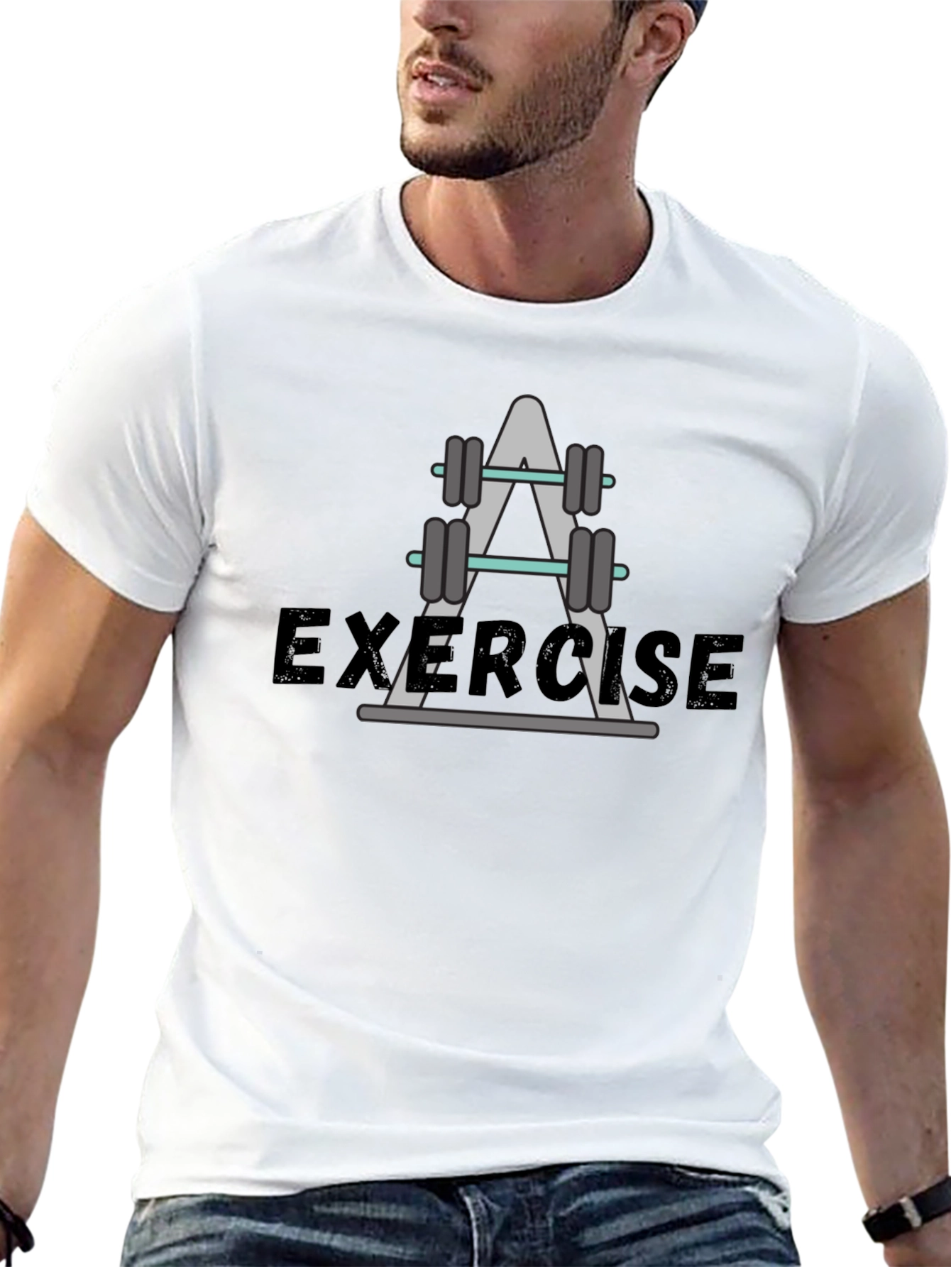 Exercise Graphic T-Shirt - Fitness Apparel