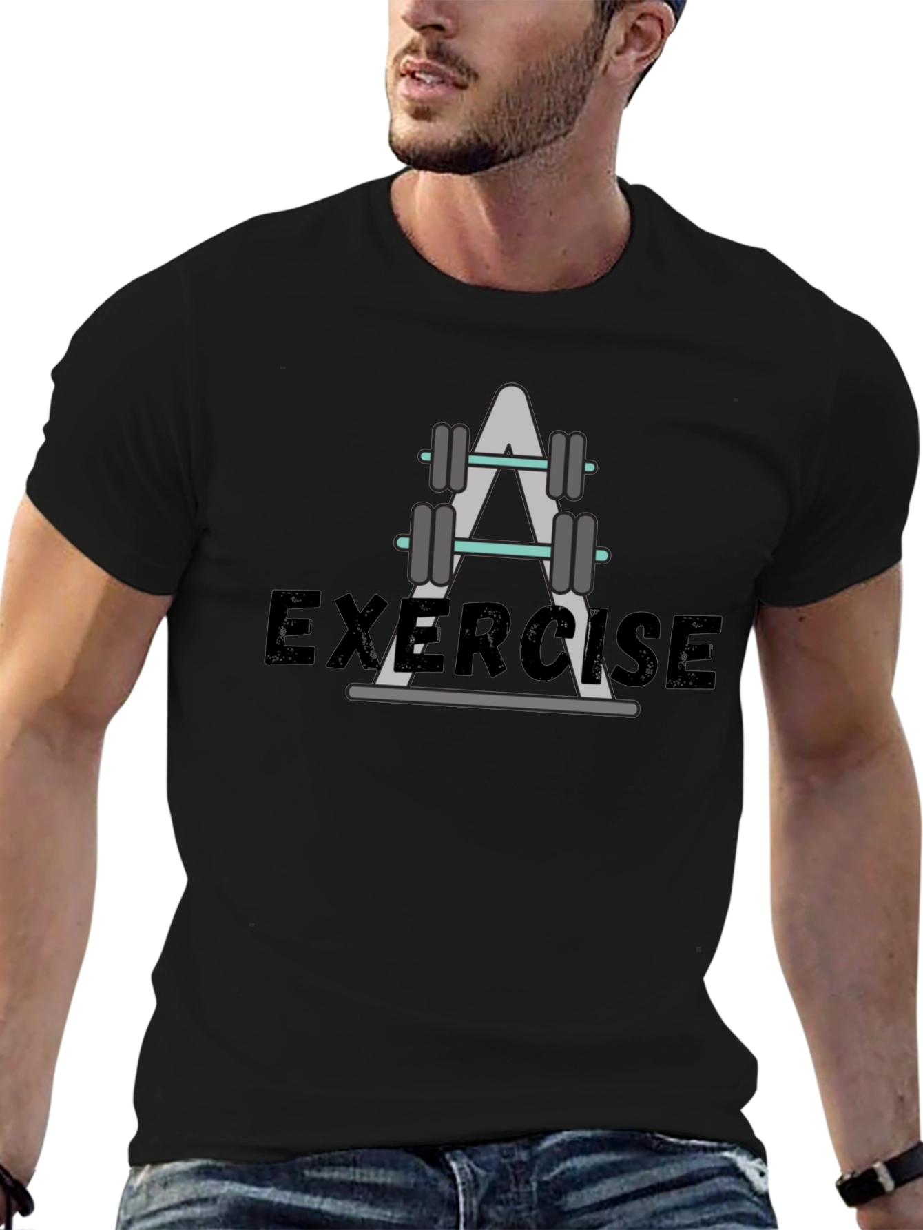 Exercise Graphic T-Shirt - Fitness Apparel