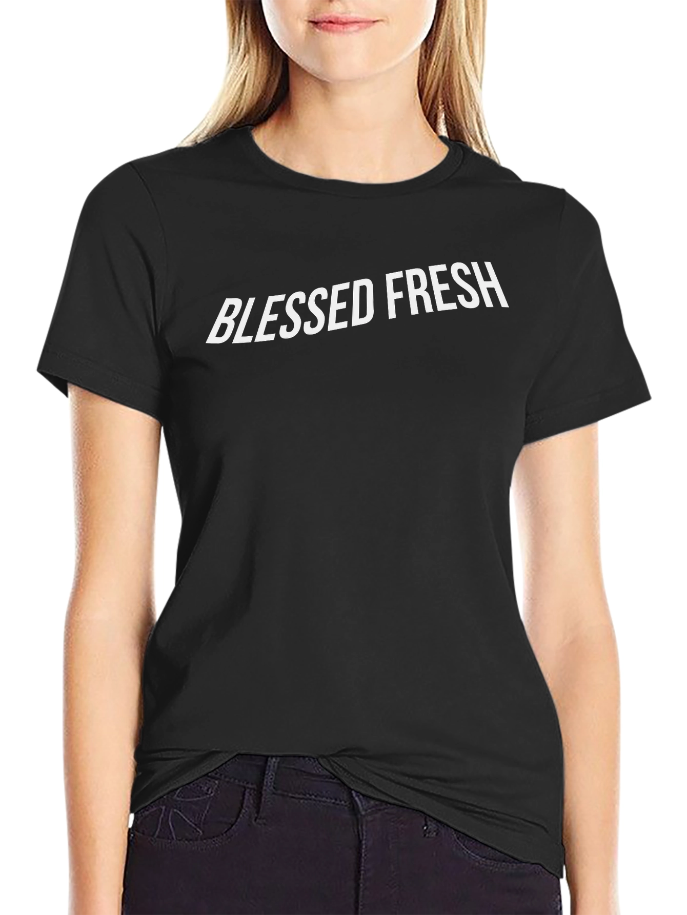 Blessed Fresh Black Graphic Tee