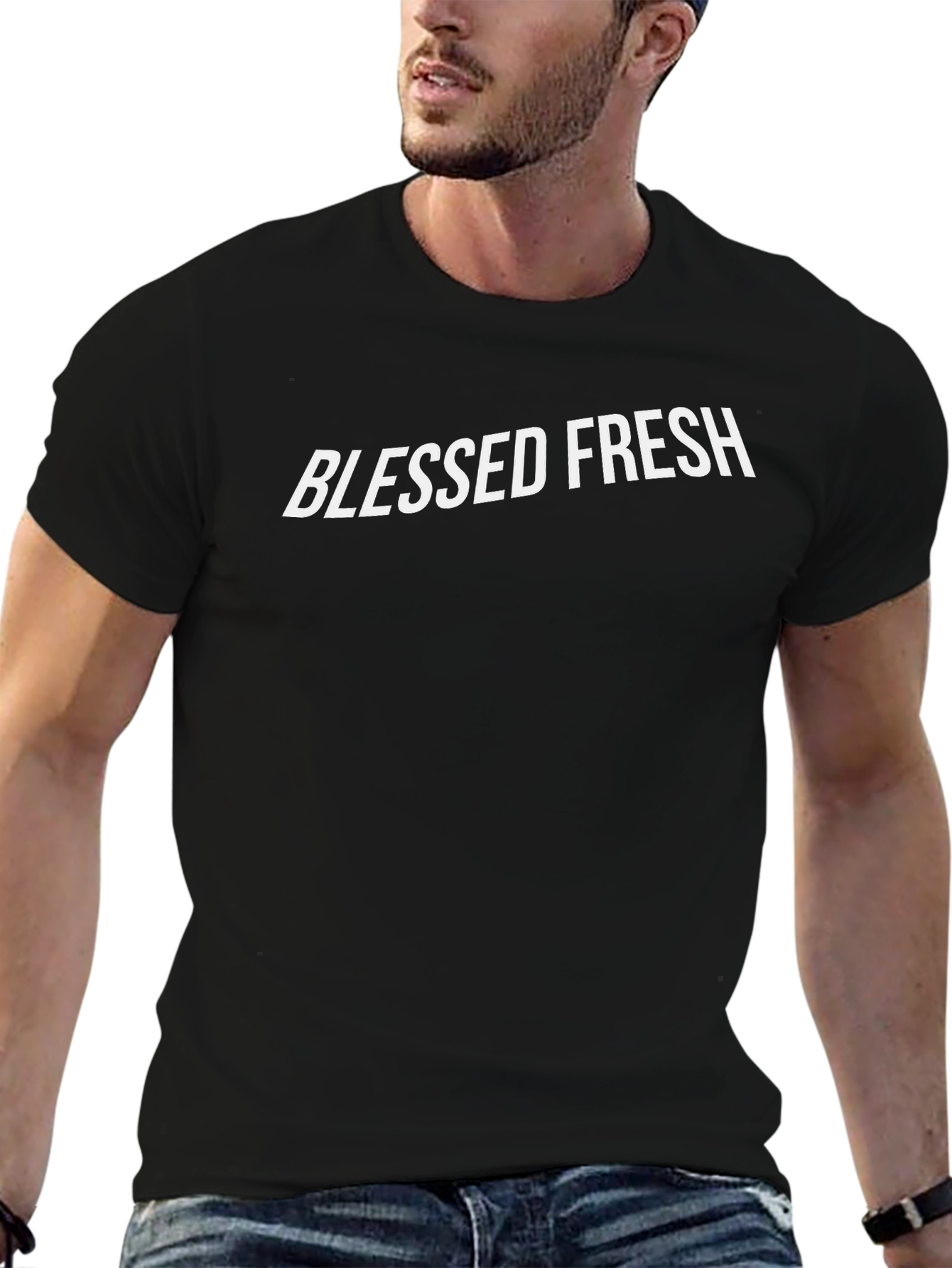 Blessed Fresh Black Graphic Tee