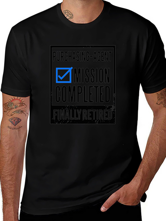 Purchasing Agent Retirement T-Shirt - Mission Completed