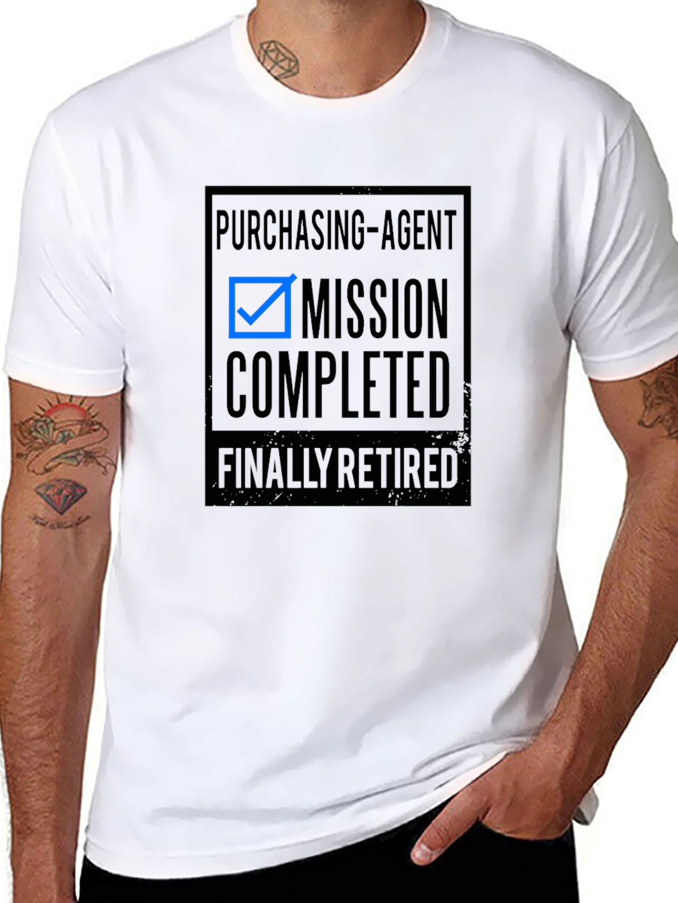 Purchasing Agent Retirement T-Shirt - Mission Completed