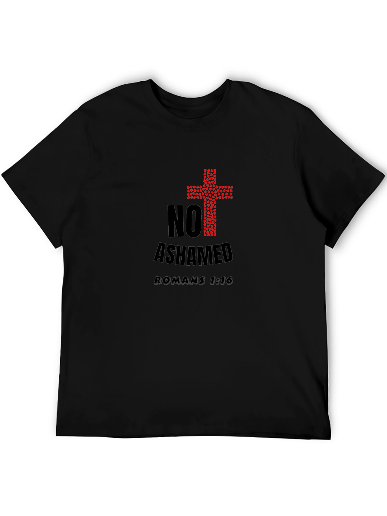 No Ashamed Romans 1:16 Christian T-Shirt