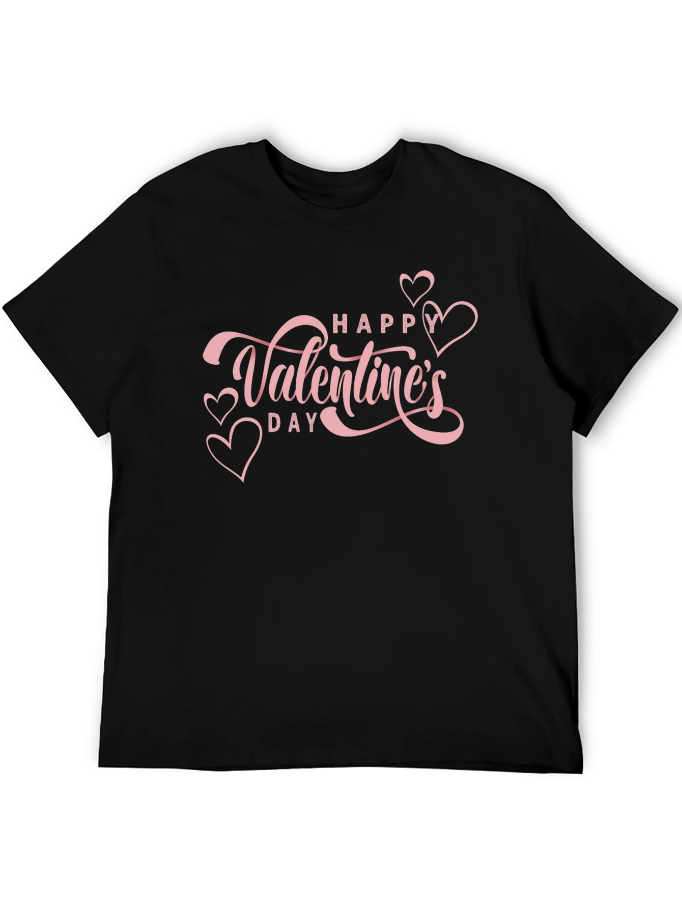 Valentines Day Graphic Tee - Pink Heart Design