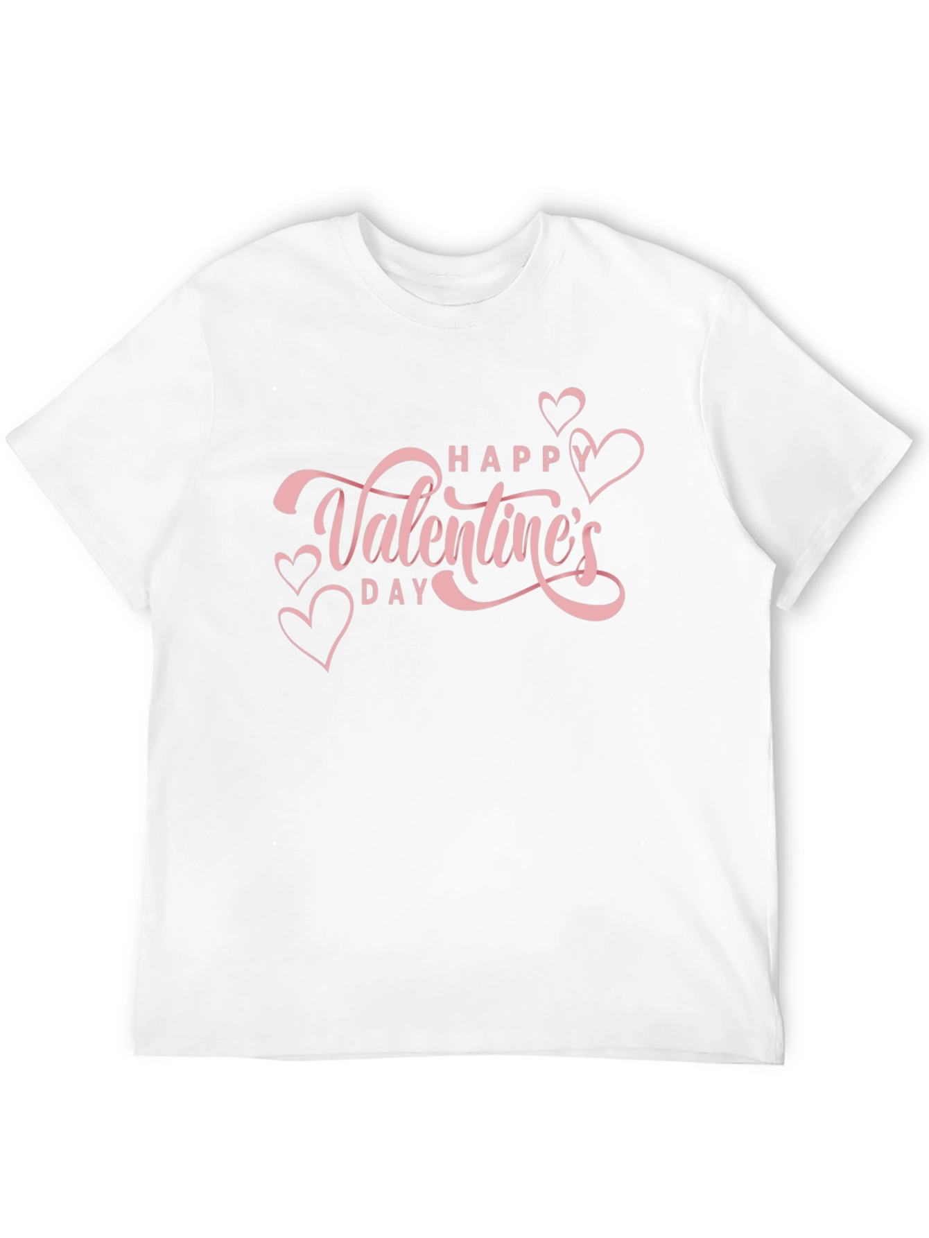 Valentines Day Graphic Tee - Pink Heart Design