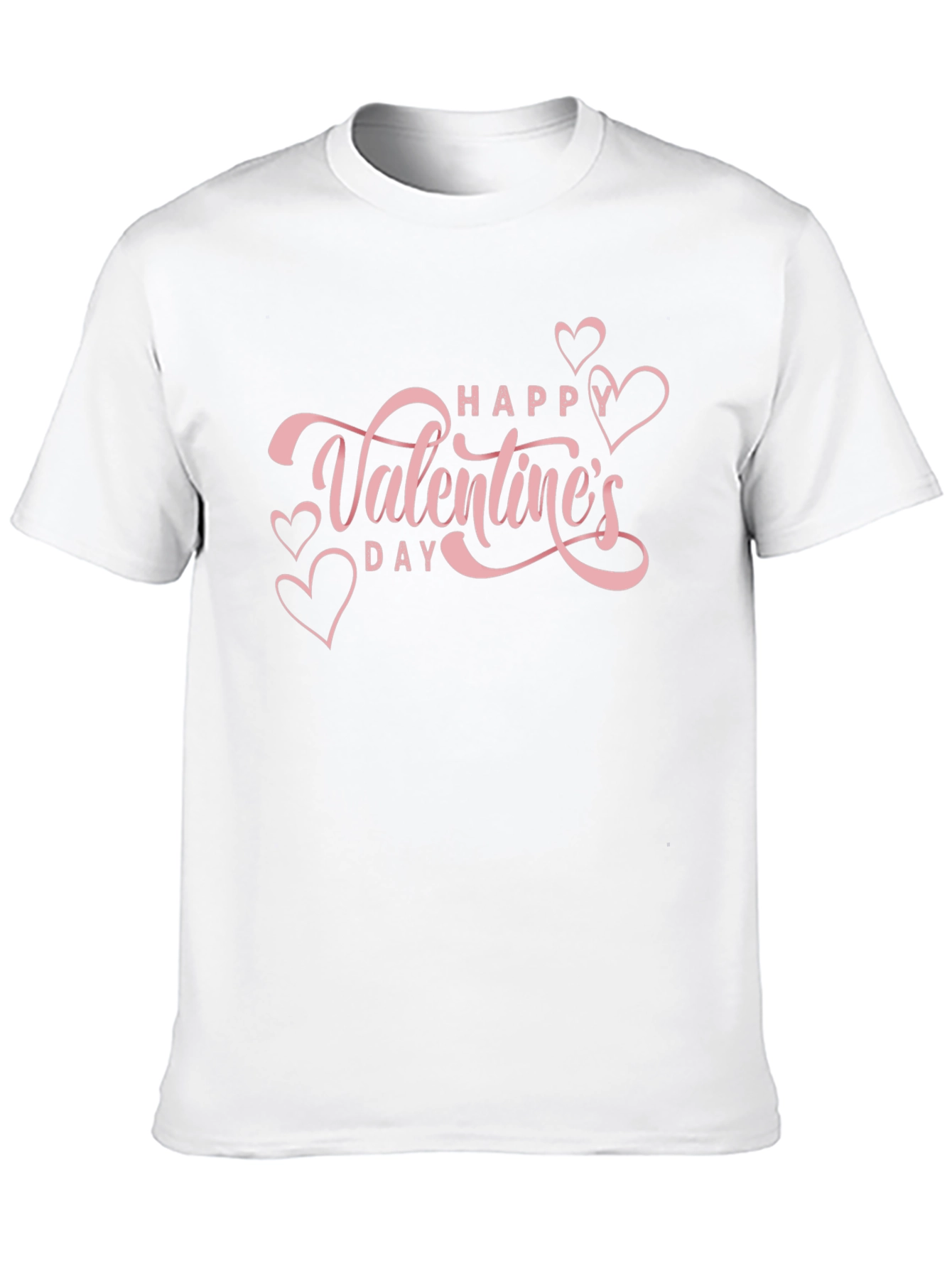 Valentines Day Graphic Tee - Pink Heart Design