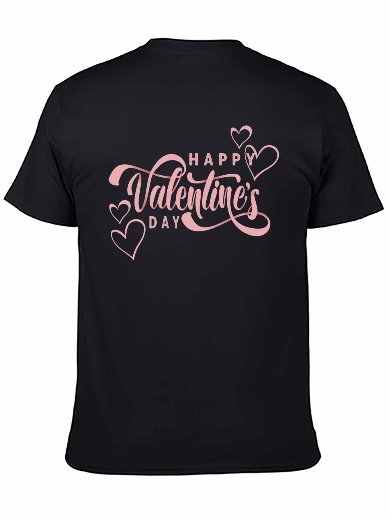 Valentines Day Graphic Tee - Pink Heart Design