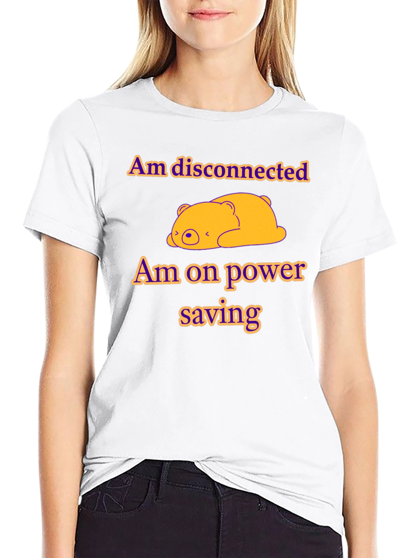 Am Disconnected Power Saving Mode T-Shirt
