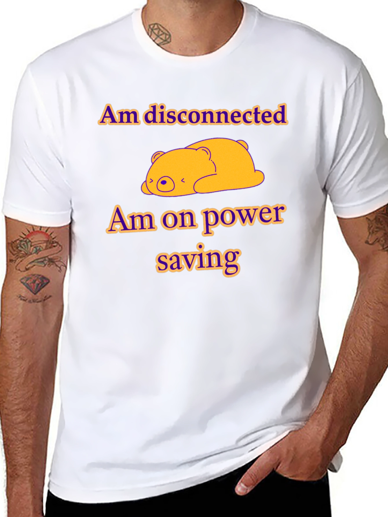 Am Disconnected Power Saving Mode T-Shirt