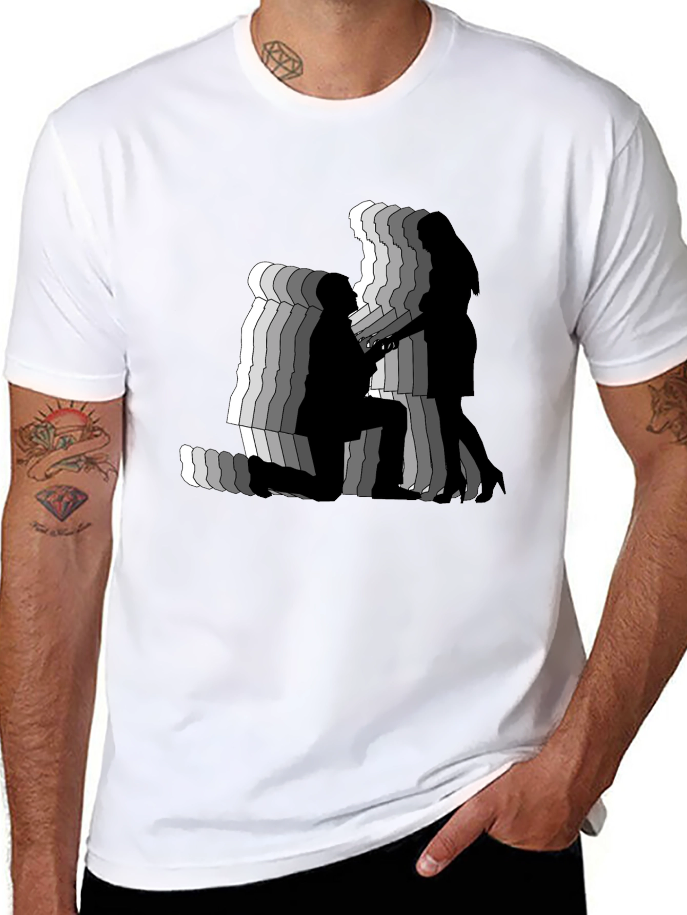 Proposal Silhouette Graphic Tee - Black
